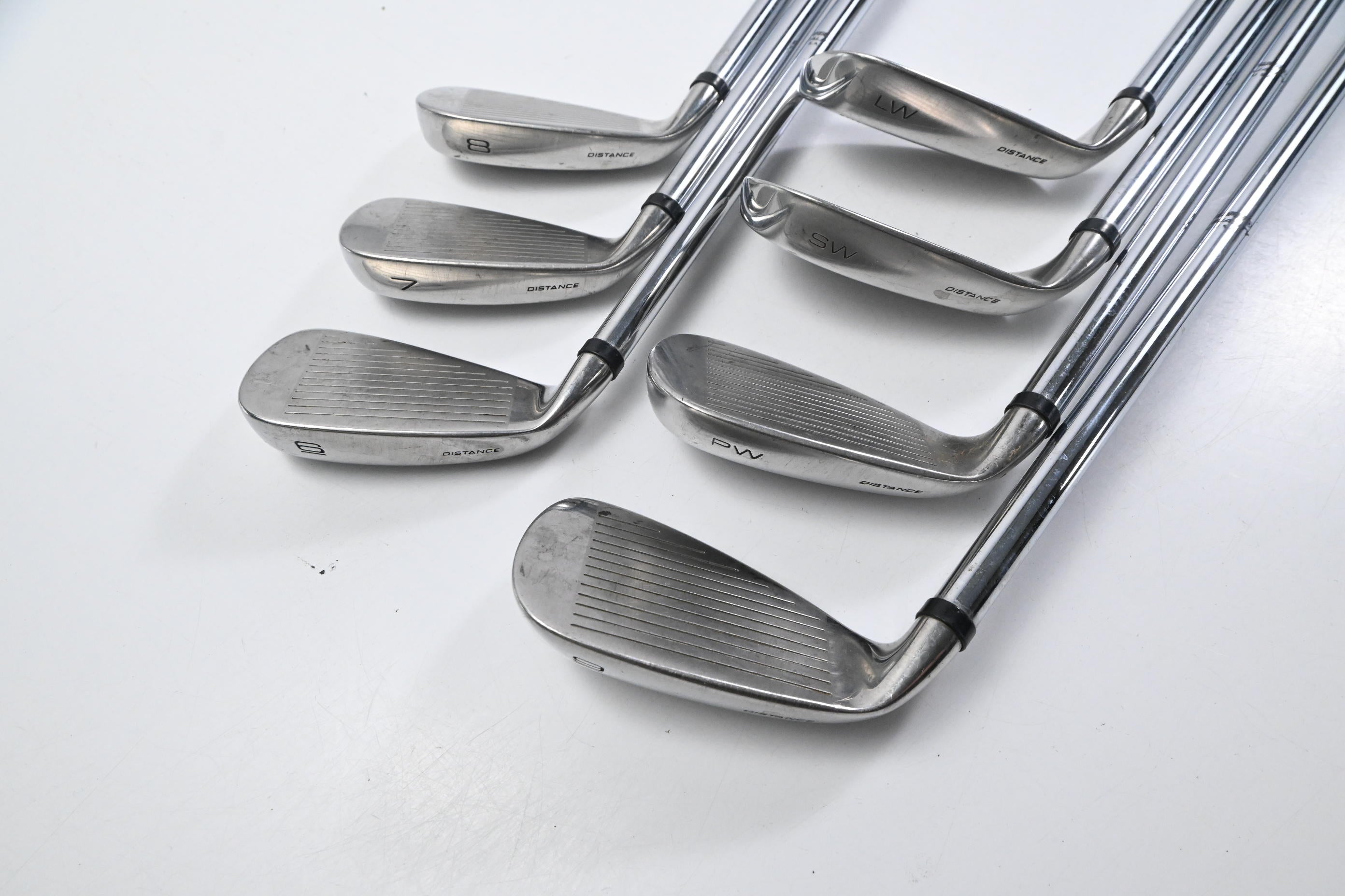 Wilson Deep Red Irons / 6-PW+SW+LW / Regular Flex Step Control Shafts