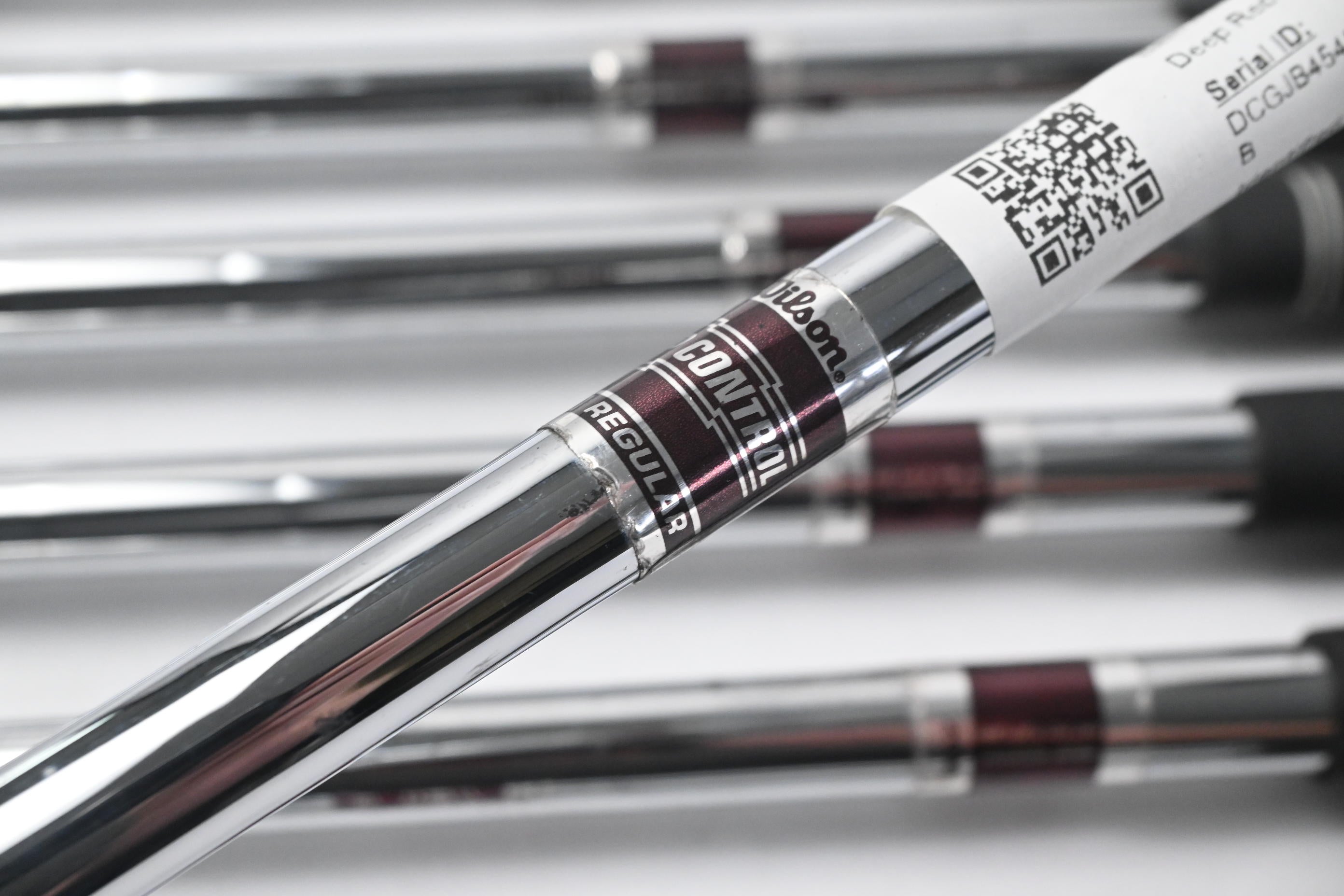 Wilson Deep Red Irons / 6-PW+SW+LW / Regular Flex Step Control Shafts