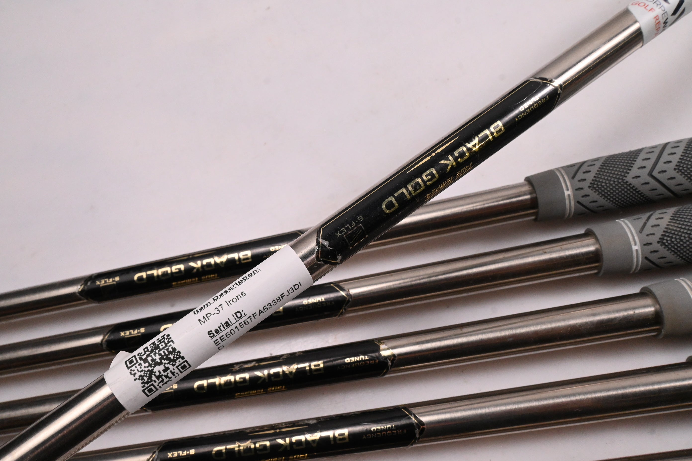 Mizuno MP-37 Irons / 4-PW / Stiff Flex True Temper Black Gold Shafts