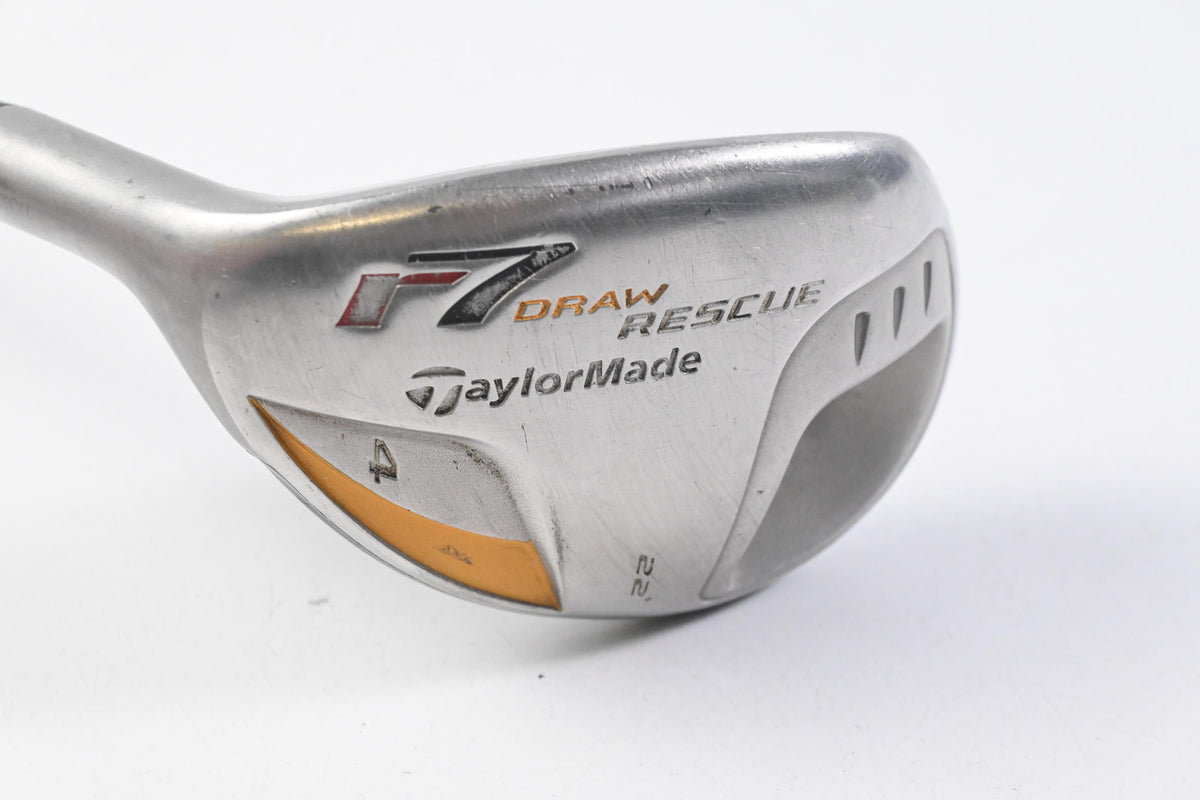 Left Hand Taylormade R7 Draw #4 Hybrid / 22 Degree / Regular Flex REAX 55 Shaft