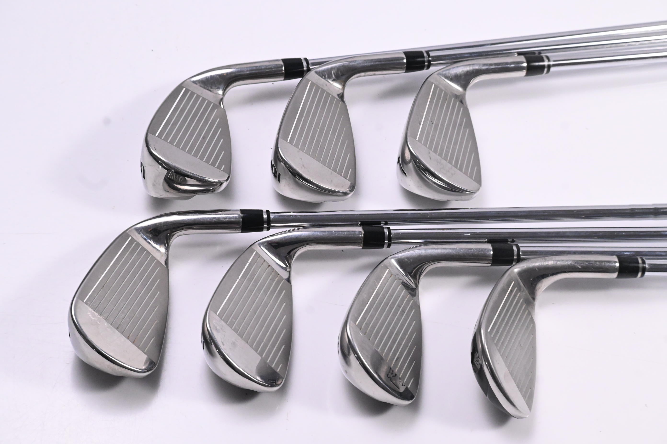 Left Hand Wilson Launch Pad Irons / 5-PW+SW / Regular Flex KBS Max Ultralite