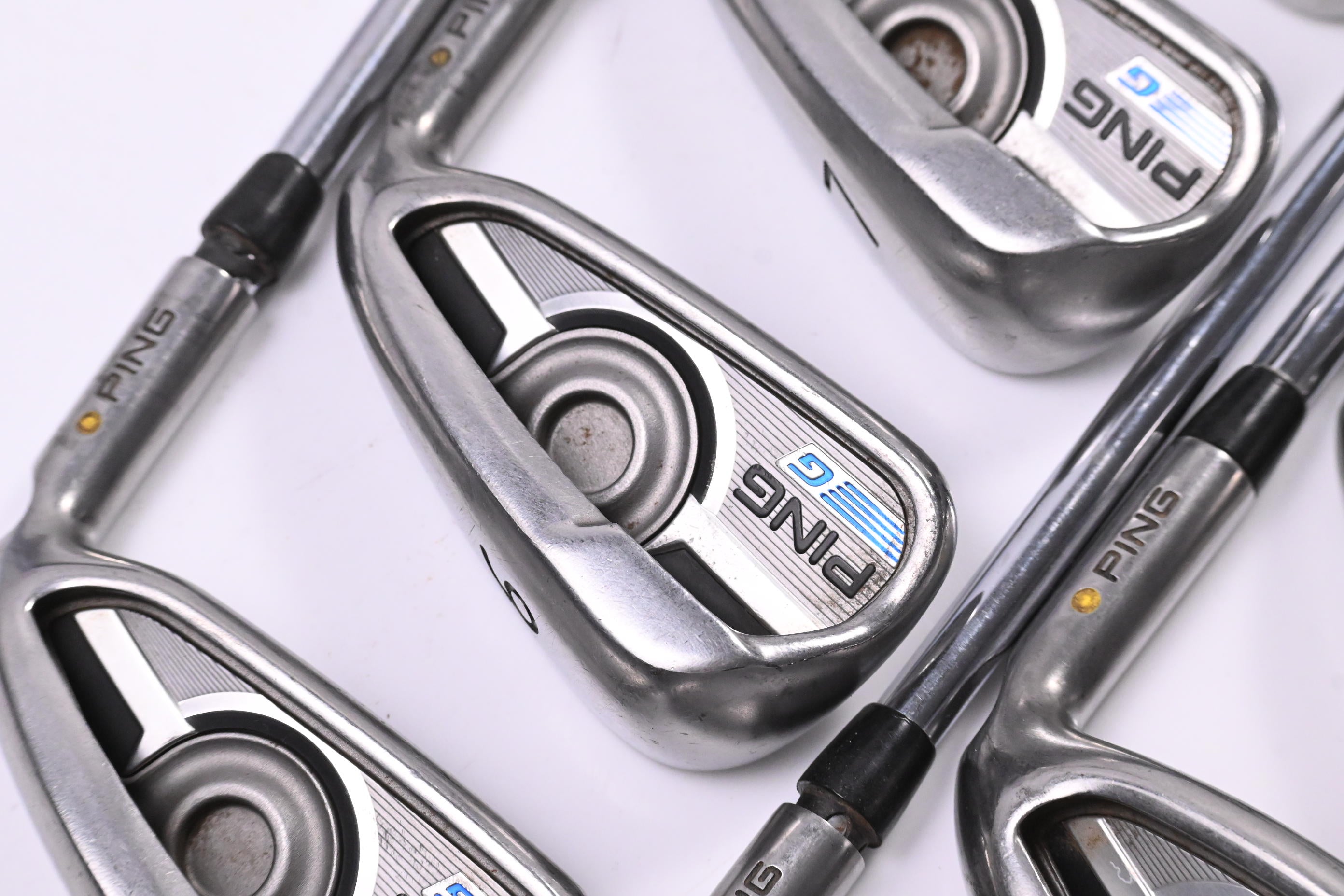 Ping G Series Irons / 5-PW+GW+SW / Gold Dot / Regular Flex Ping CFS Distance