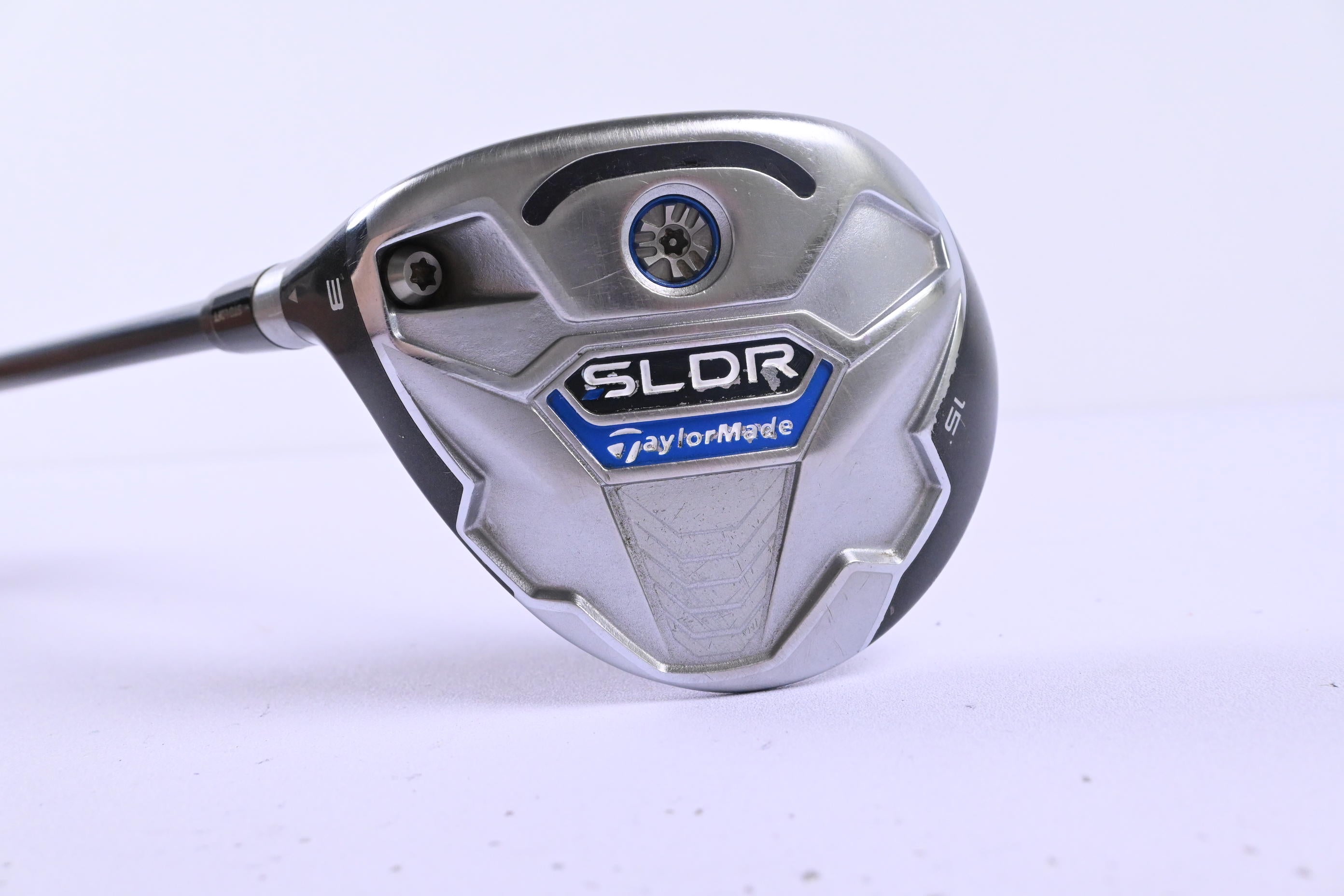 Left Hand Taylormade SLDR #3 Wood / 15 Degree / Regular Flex Motore Speeder 77