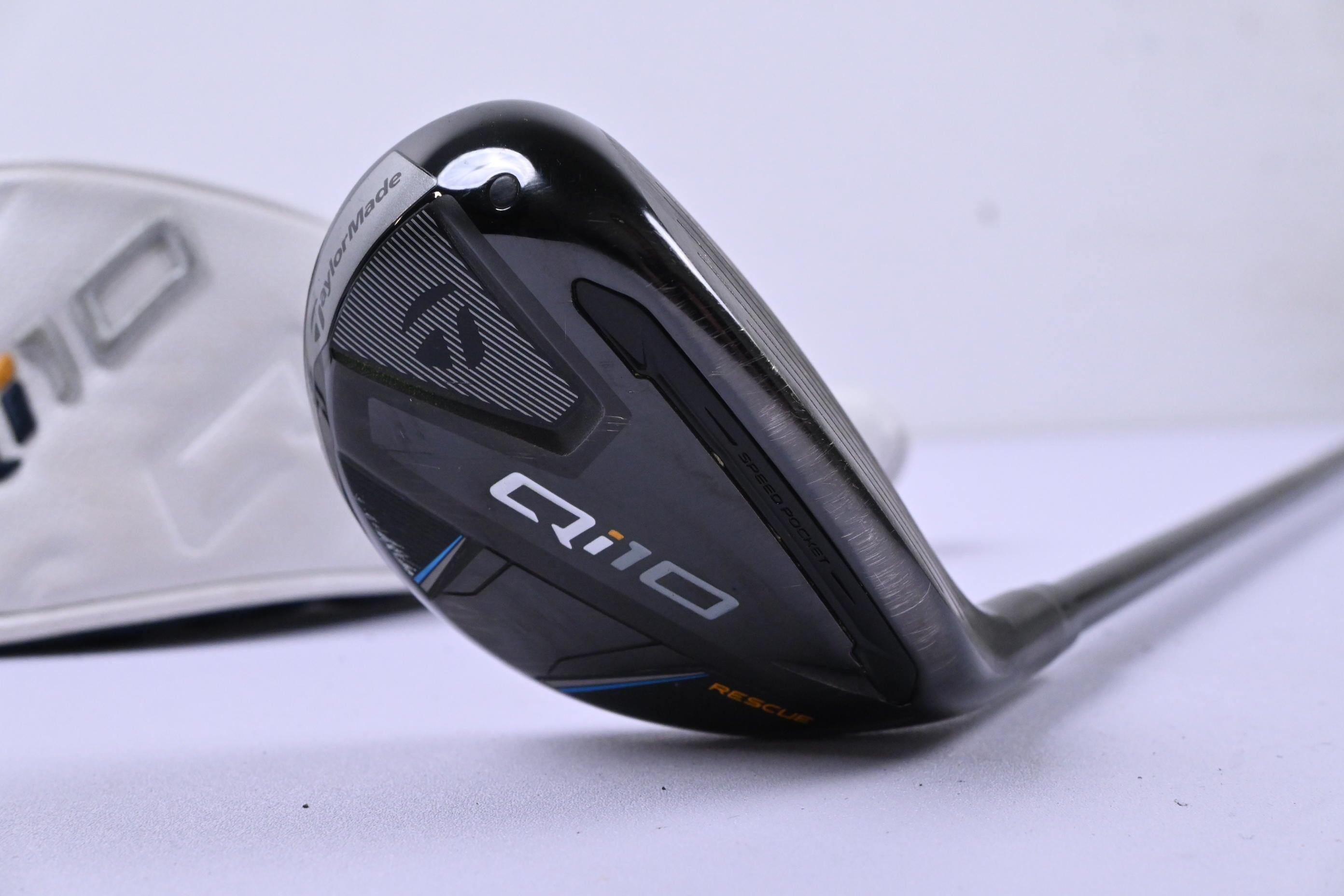 Taylormade Qi10 #3 Hybrid / 19 Degree / Stiff Flex Ventus TR Blue 7 Shaft