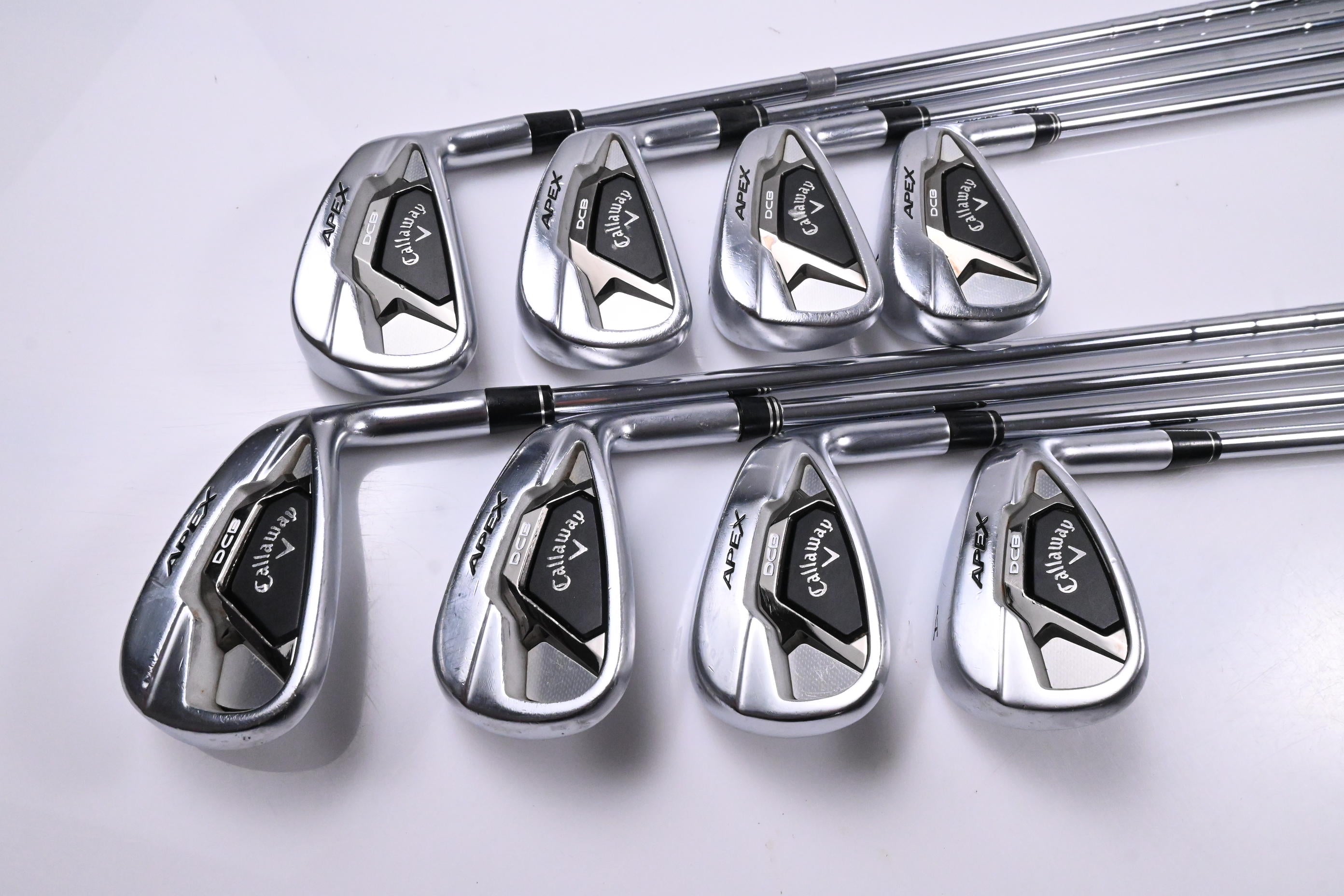 Callaway Apex DCB Irons / 4-PW+GW / Regular Flex Elevate ETS 85 Shafts