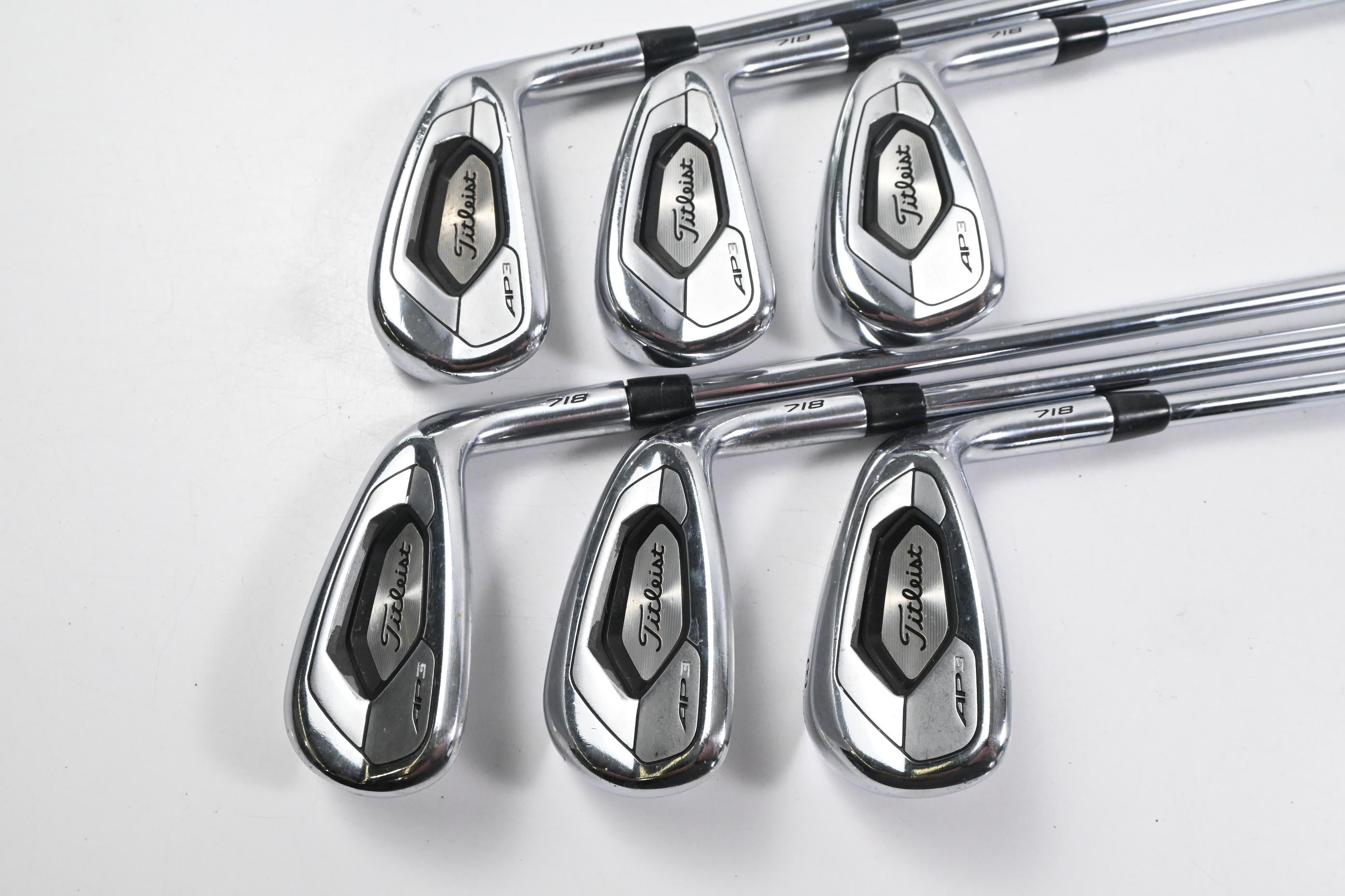 Titleist 718 AP3 Irons / 6-PW+GW / Stiff Flex AMT Black S300 Shafts