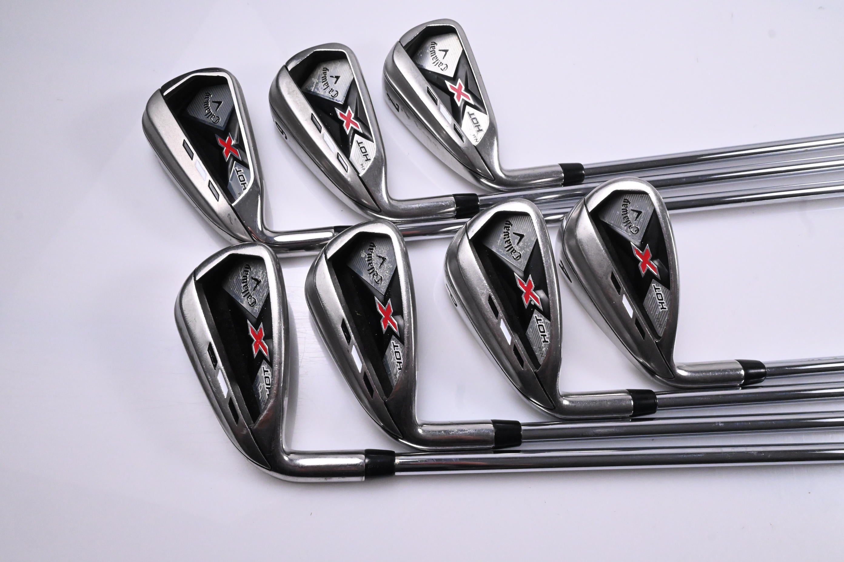 Left Hand Callaway X Hot Irons / 5-PW+GW / UniFlex Callaway Shafts