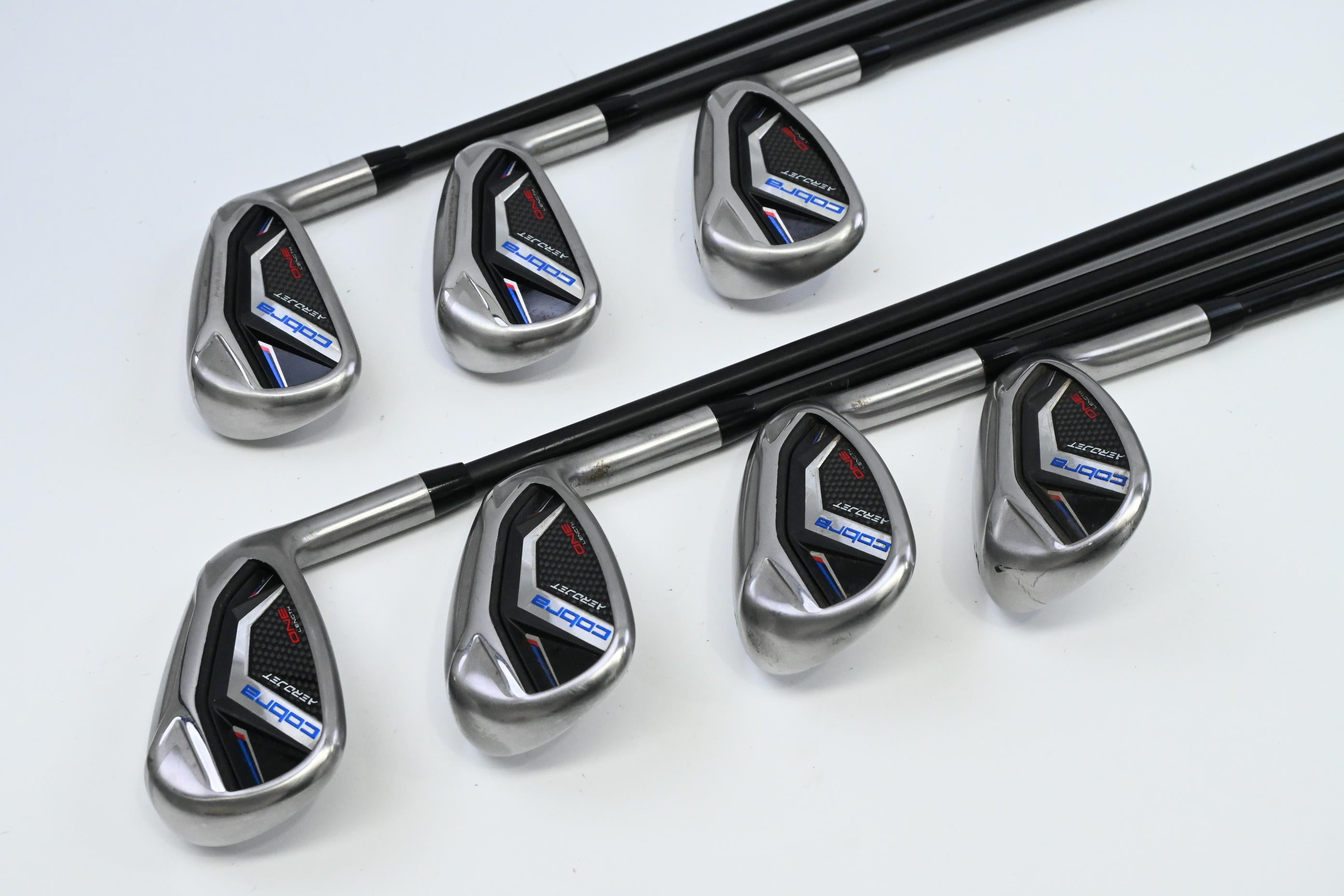 Cobra Aerojet One Length Irons / 6-PW+GW+SW / Regular Flex KBS PGI 75 Shafts