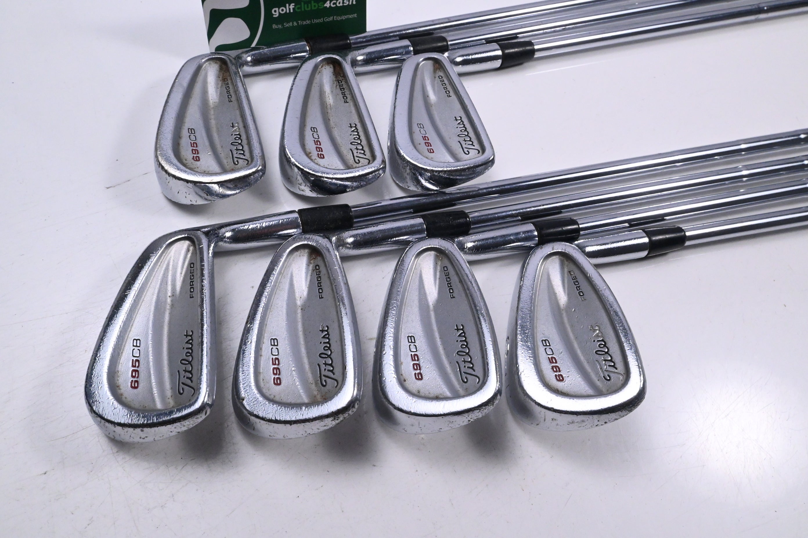 Titleist 695 CB Irons / 4-PW / Stiff Flex Dynamic Gold S300 Shafts