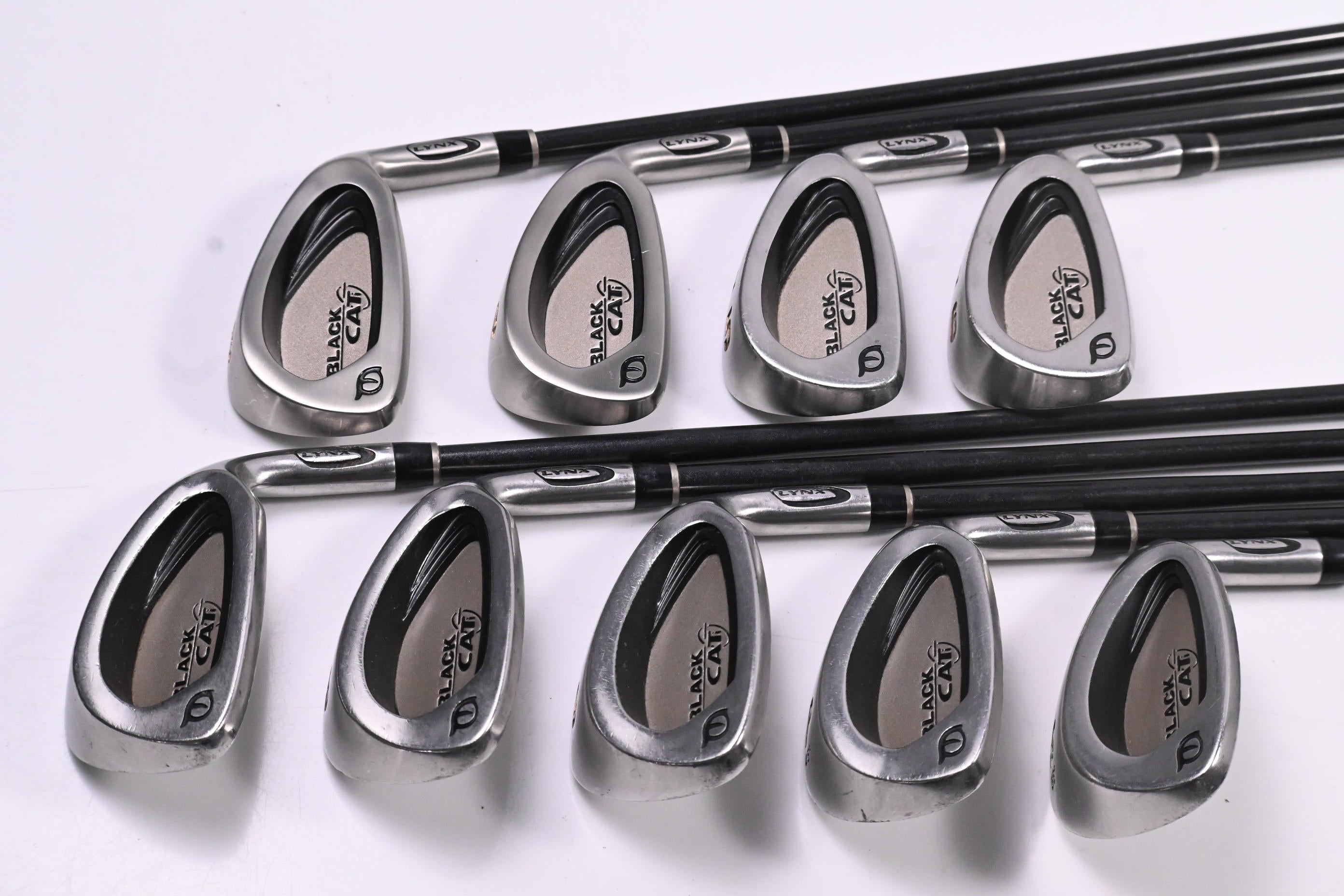 Lynx Black Cat 1995 Irons / 3-PW+SW / Regular Flex Duel Flare Shafts