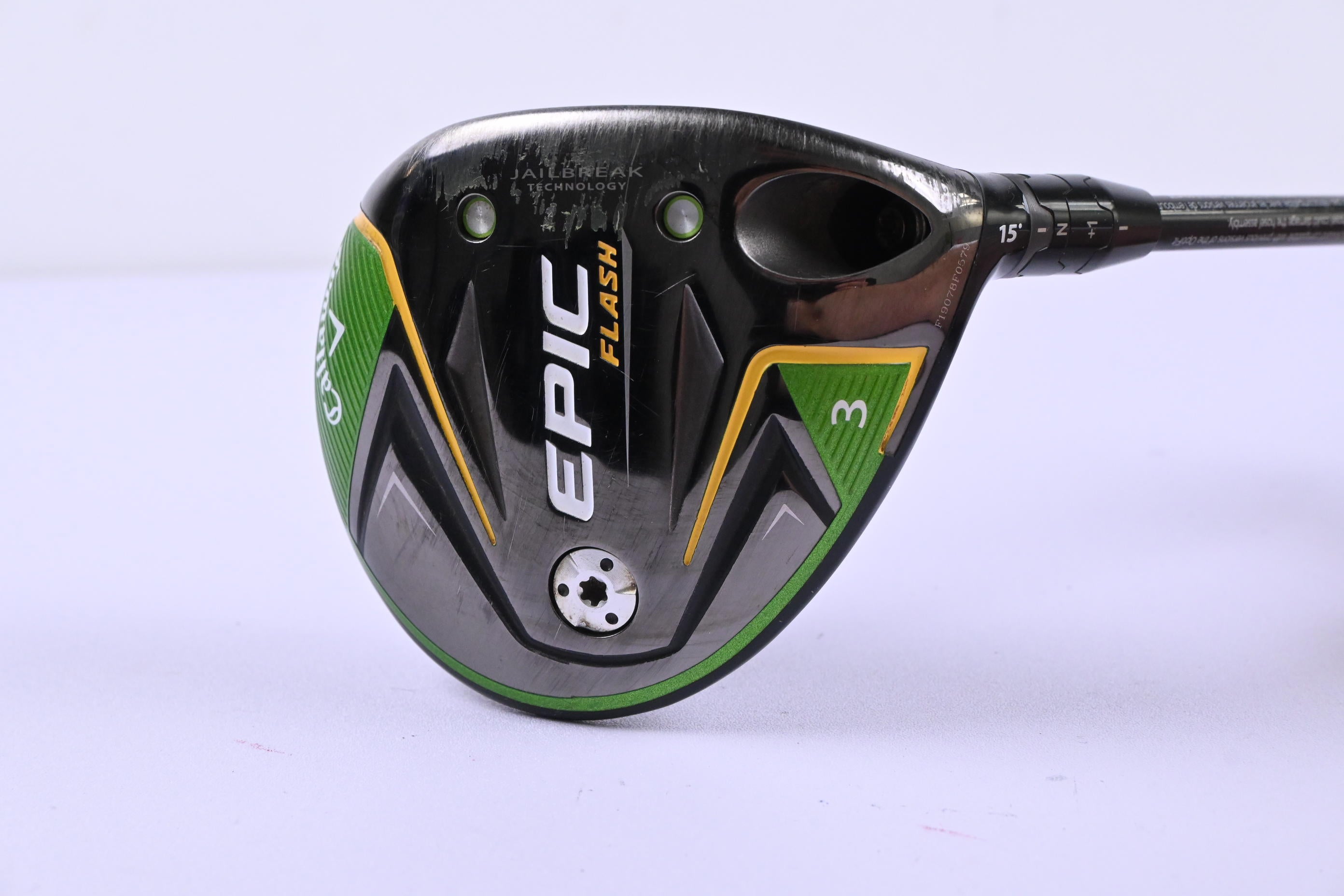 Callaway Epic Flash #3 Wood / 15 Degree / Stiff Flex HZRDUS Smoke Black 70 Shaft