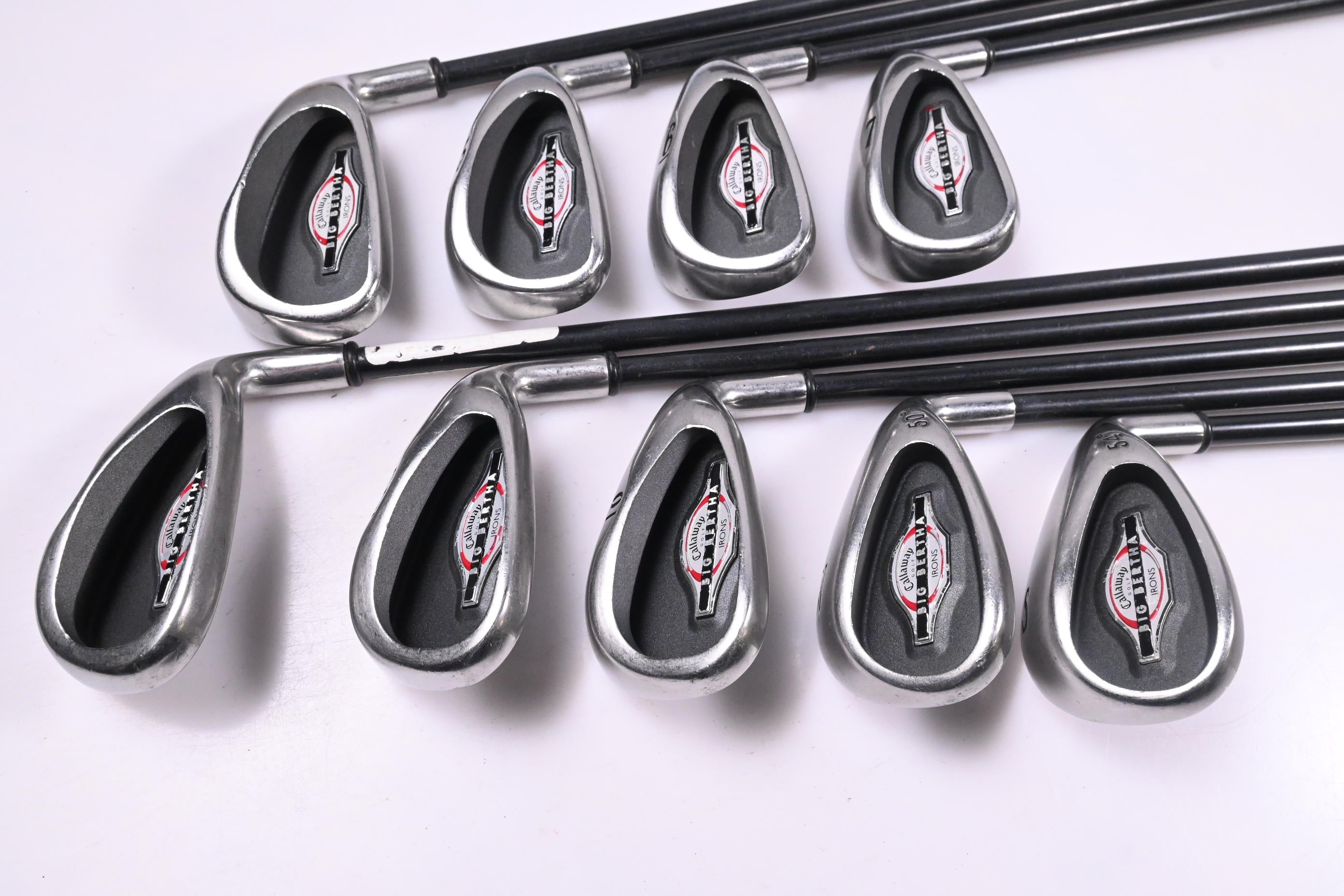 Callaway Big Bertha 2002 Irons / 4-PW+GW+SW / Regular Flex RCH 75 Shafts