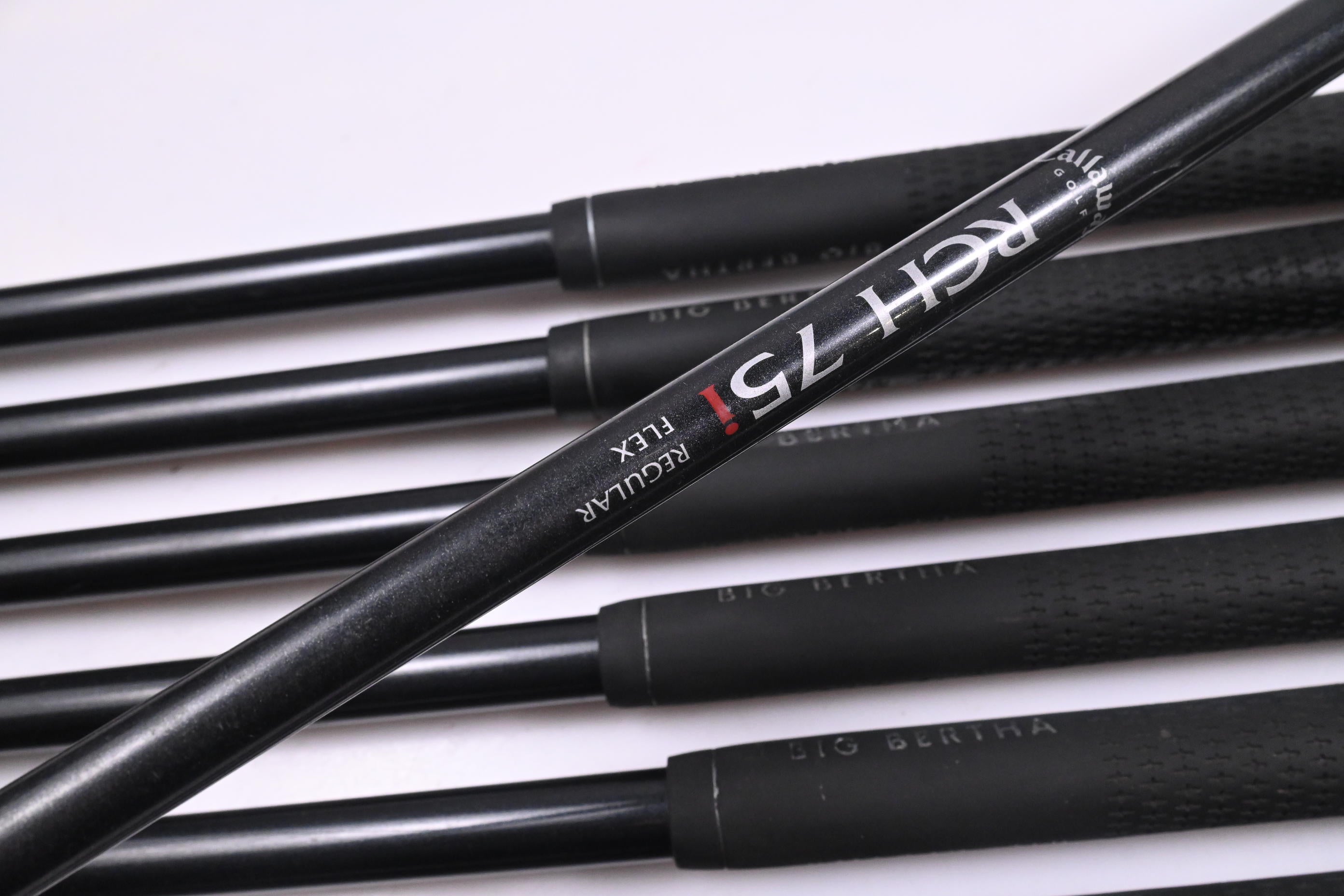 Callaway Big Bertha 2002 Irons / 4-PW+GW+SW / Regular Flex RCH 75 Shafts