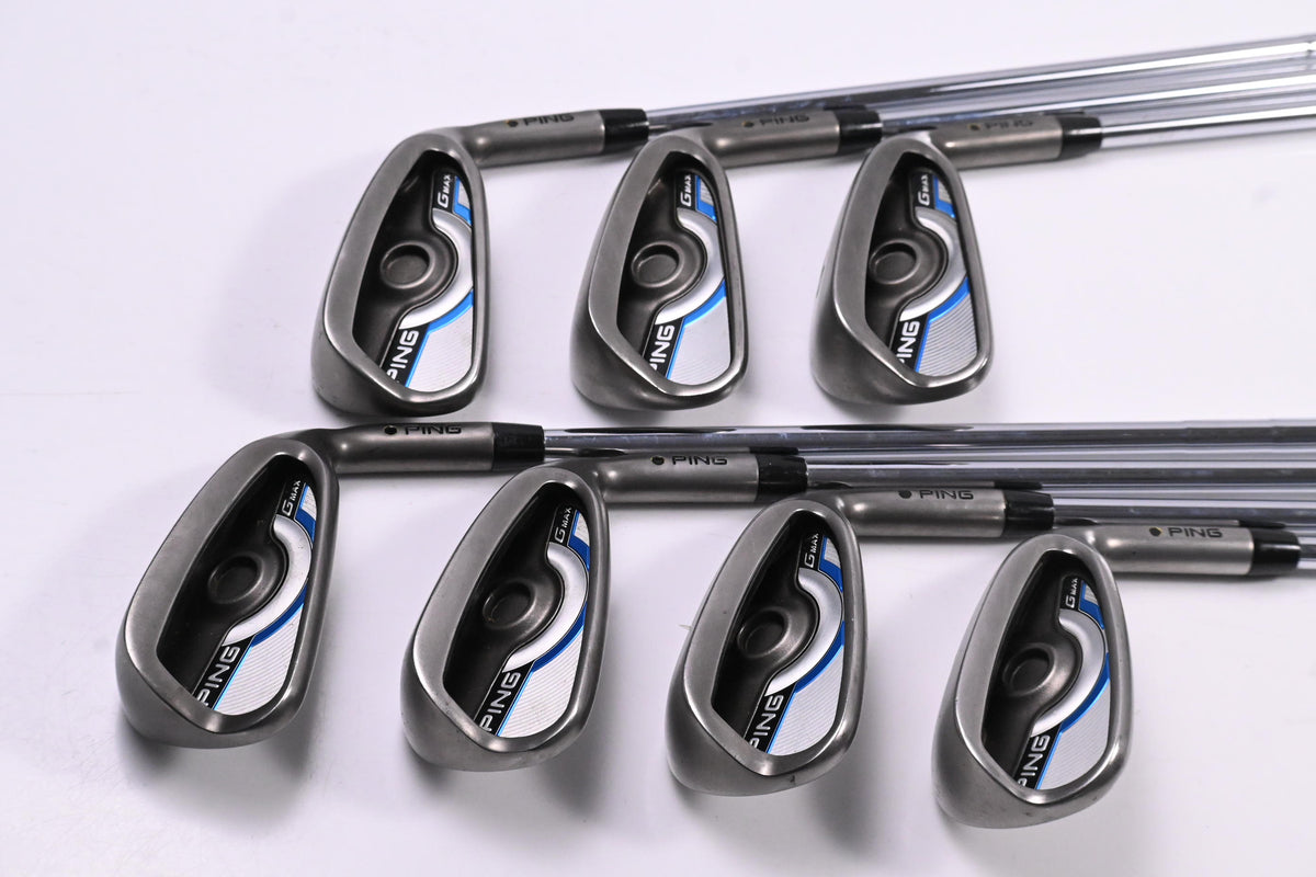 Ping GMax Irons / 4-PW / Black Dot / Regular Flex Ping CFS Distance Shafts