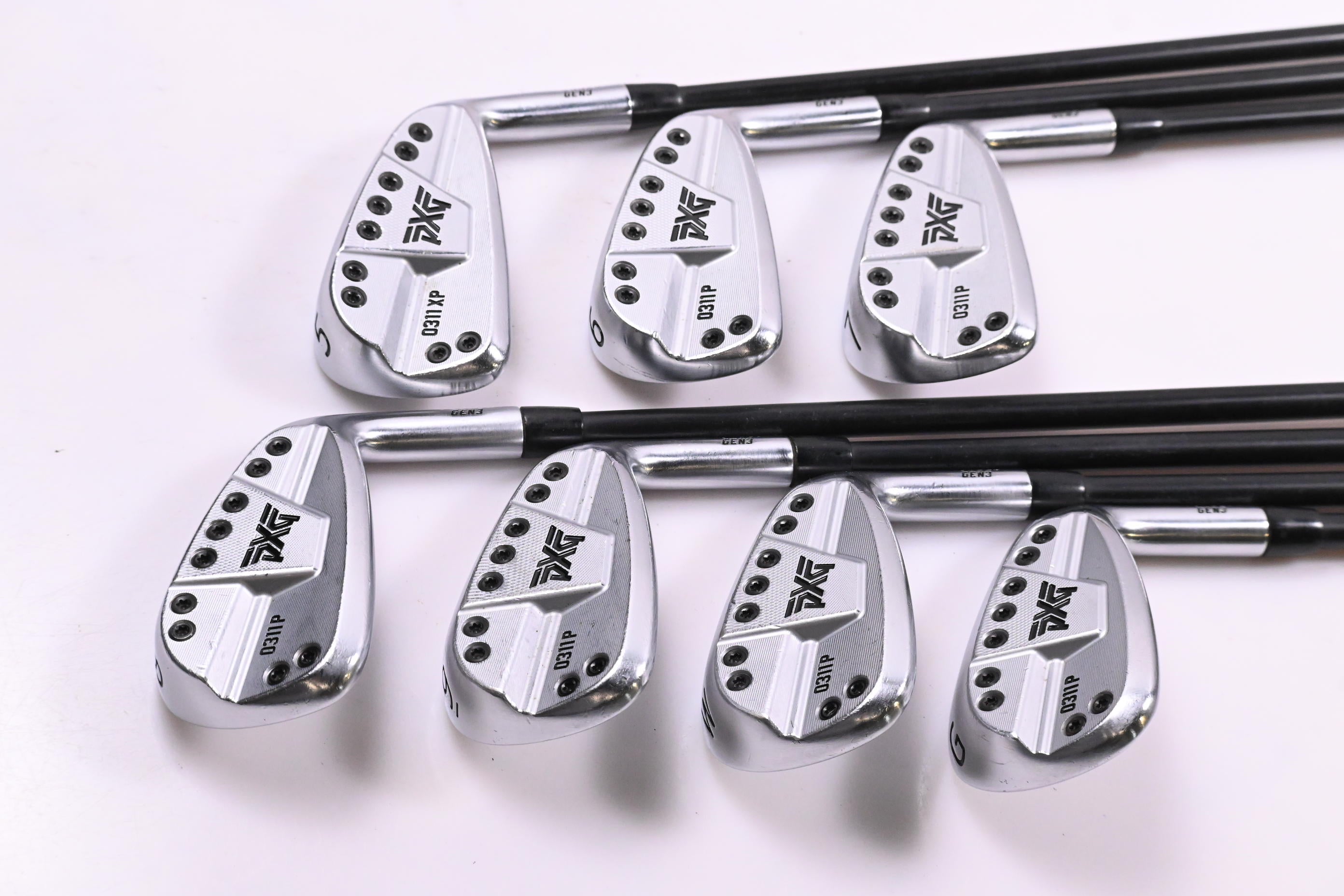 PXG 0311 XP Gen3 Irons / 5-PW+GW / Stiff Flex MMT 80 Shafts