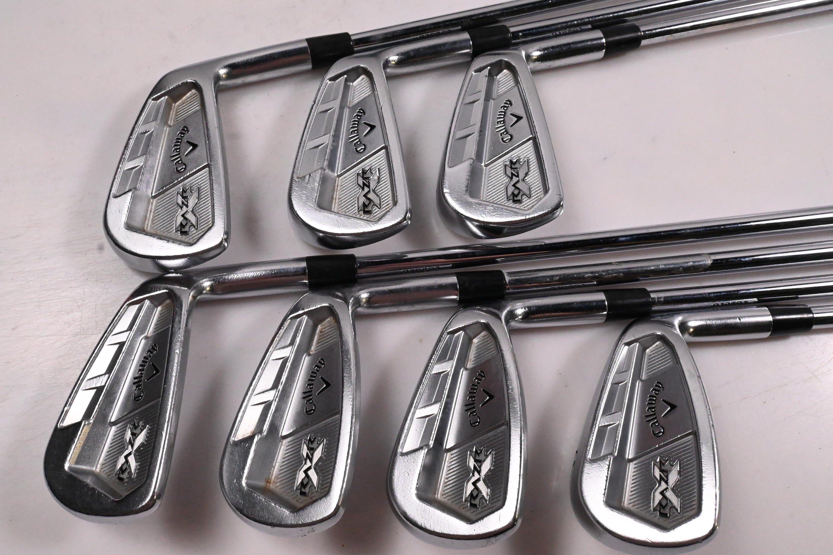 Callaway RAZR X Forged Irons / 4-PW / Regular Flex Project X Flighted Shafts
