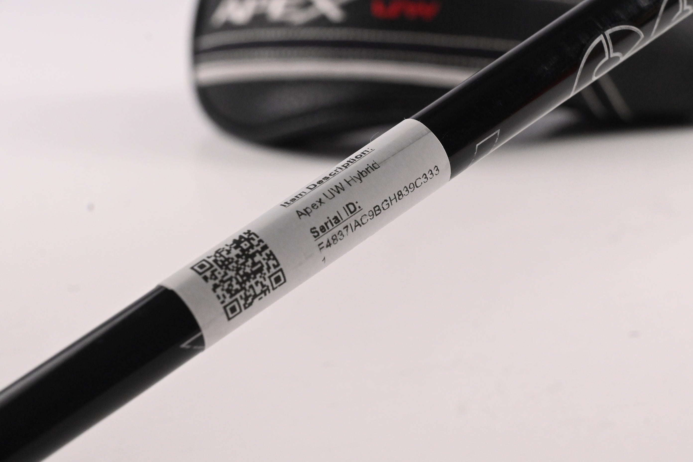 Callaway Apex UW #3 Hybrid / 19 Degree / Stiff Flex HZRDUS Smoke Black RDX 70