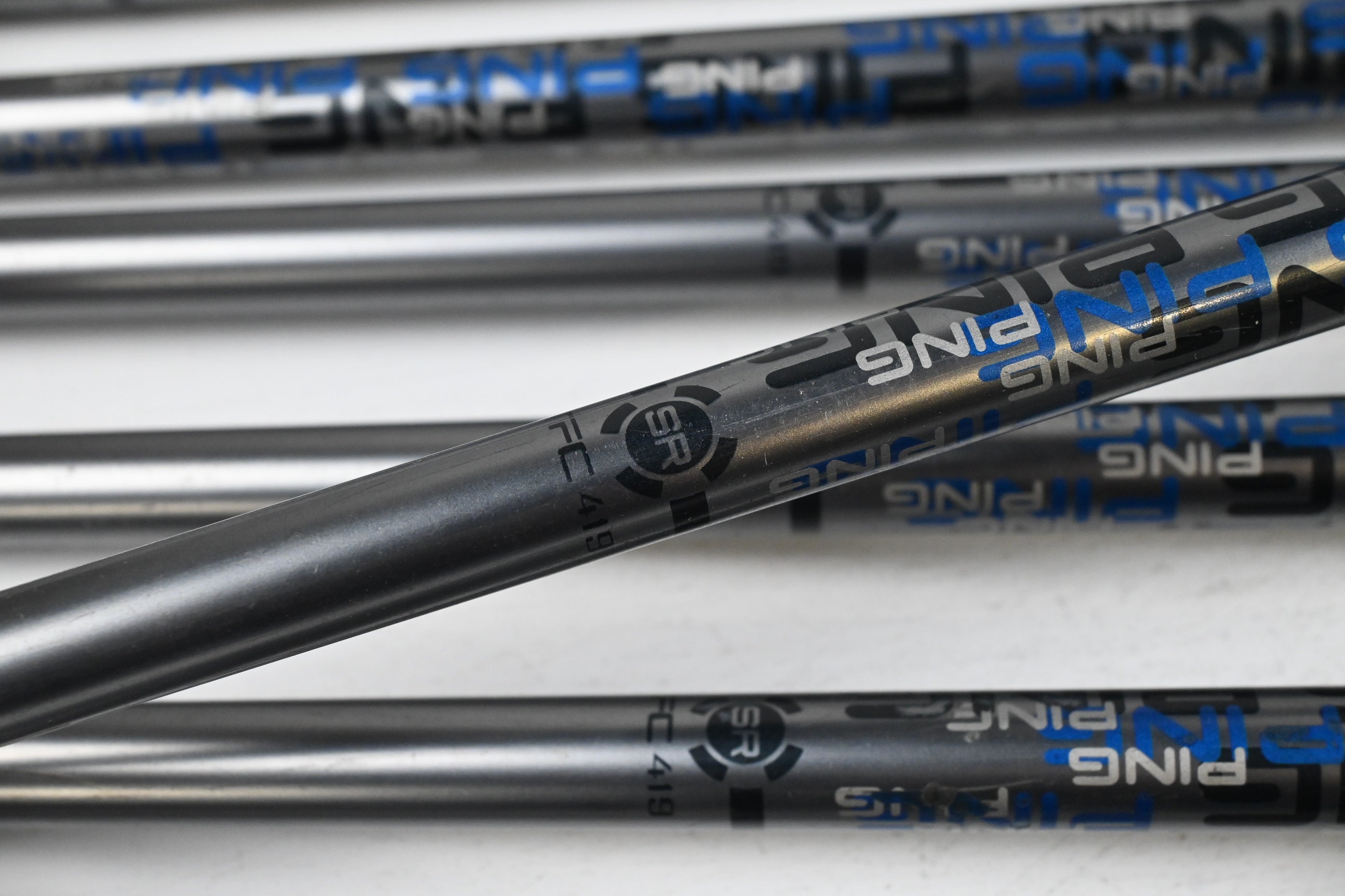 Ping G30 Irons / 4-PW+SW+LW / White Dot / Senior Flex Ping TFC 419 Shafts