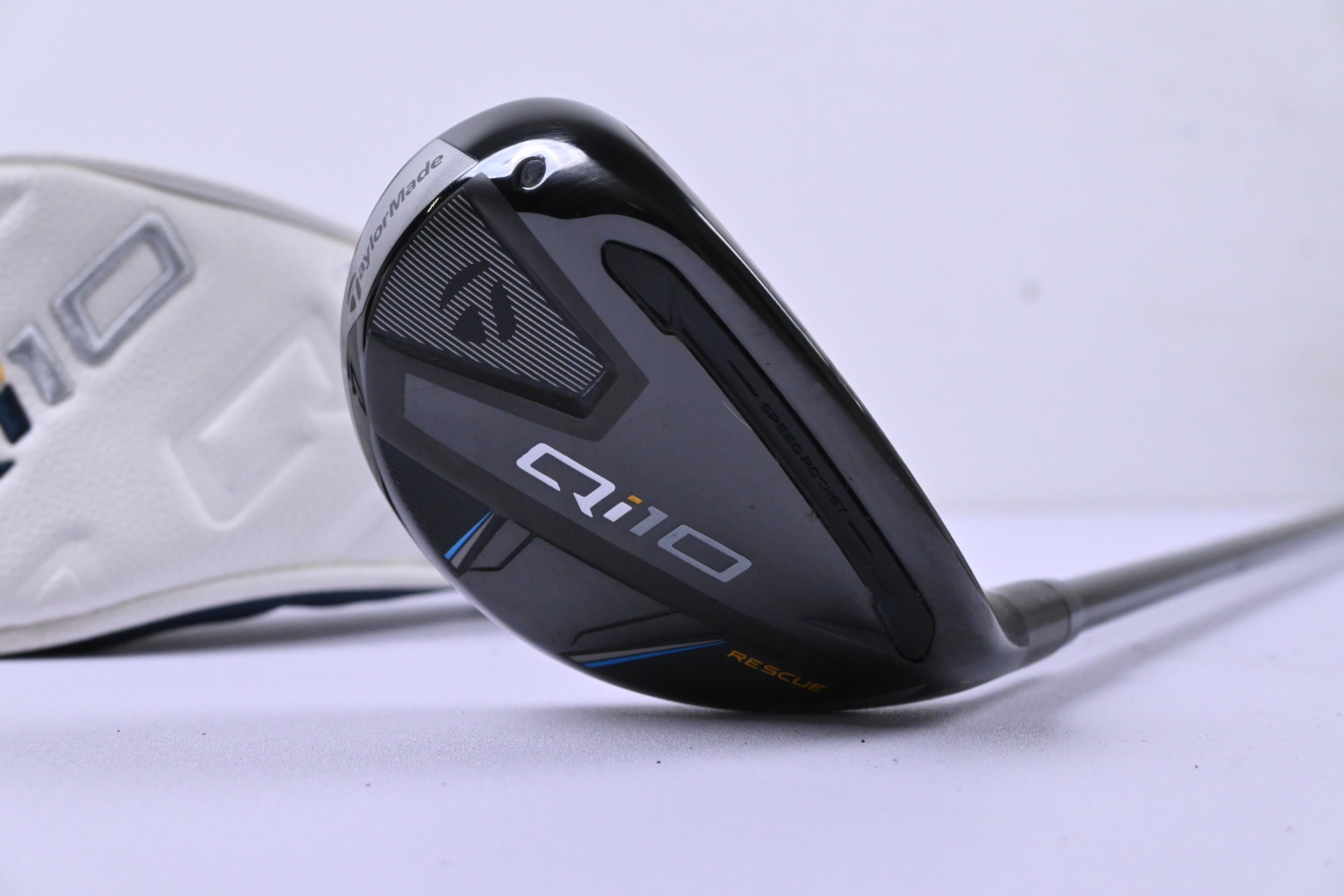 Taylormade Qi10 #4 Hybrid / 22 Degree / Stiff Flex Ventus TR Blue 7 Shaft