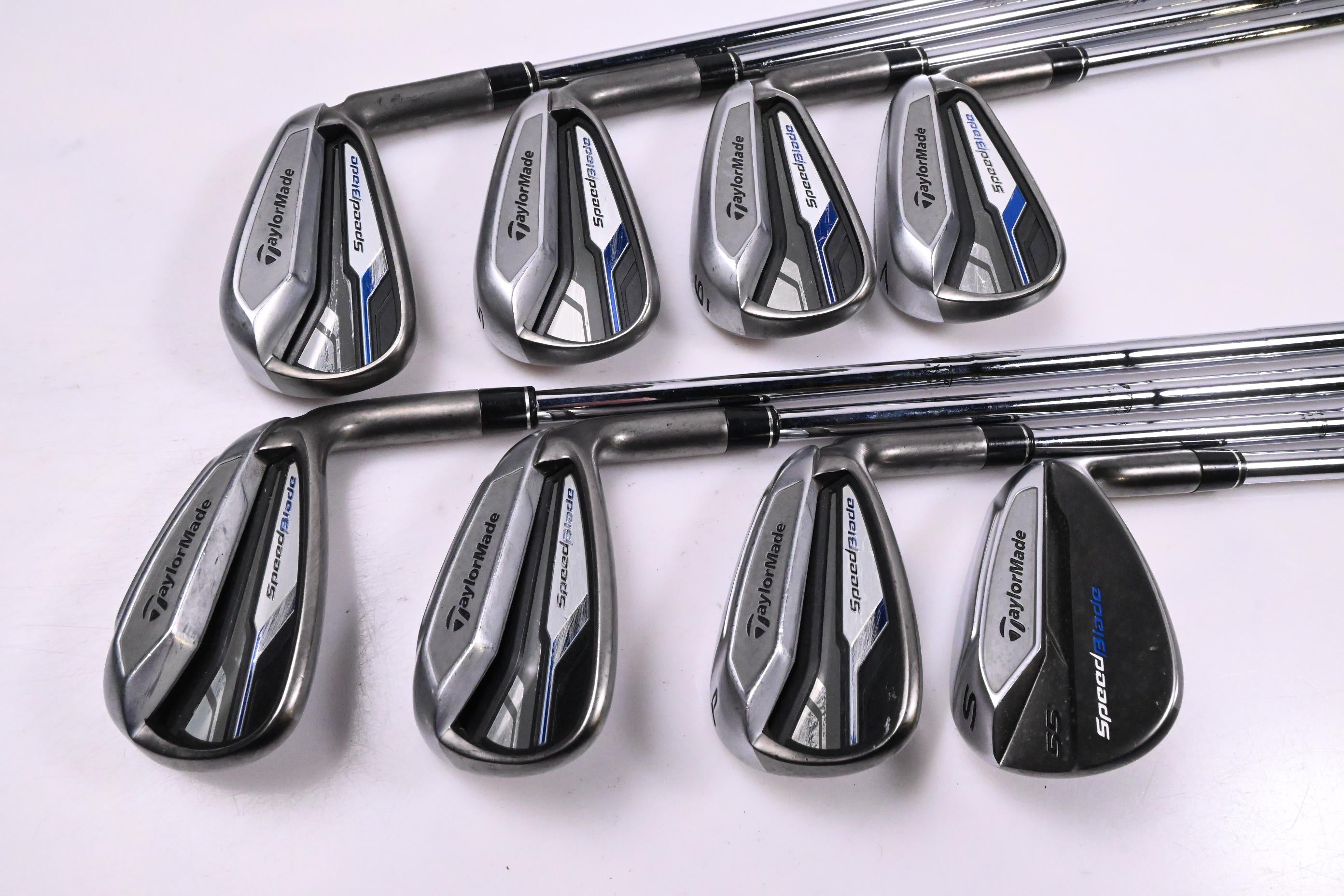 Taylormade Speedblade Irons / 4-PW+SW / Stiff Flex Dynamic Gold S300 Shafts