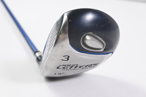 Left Hand John Letters #3 Wood / 15 Degree / Regular Flex Aldila Tour Gold 75
