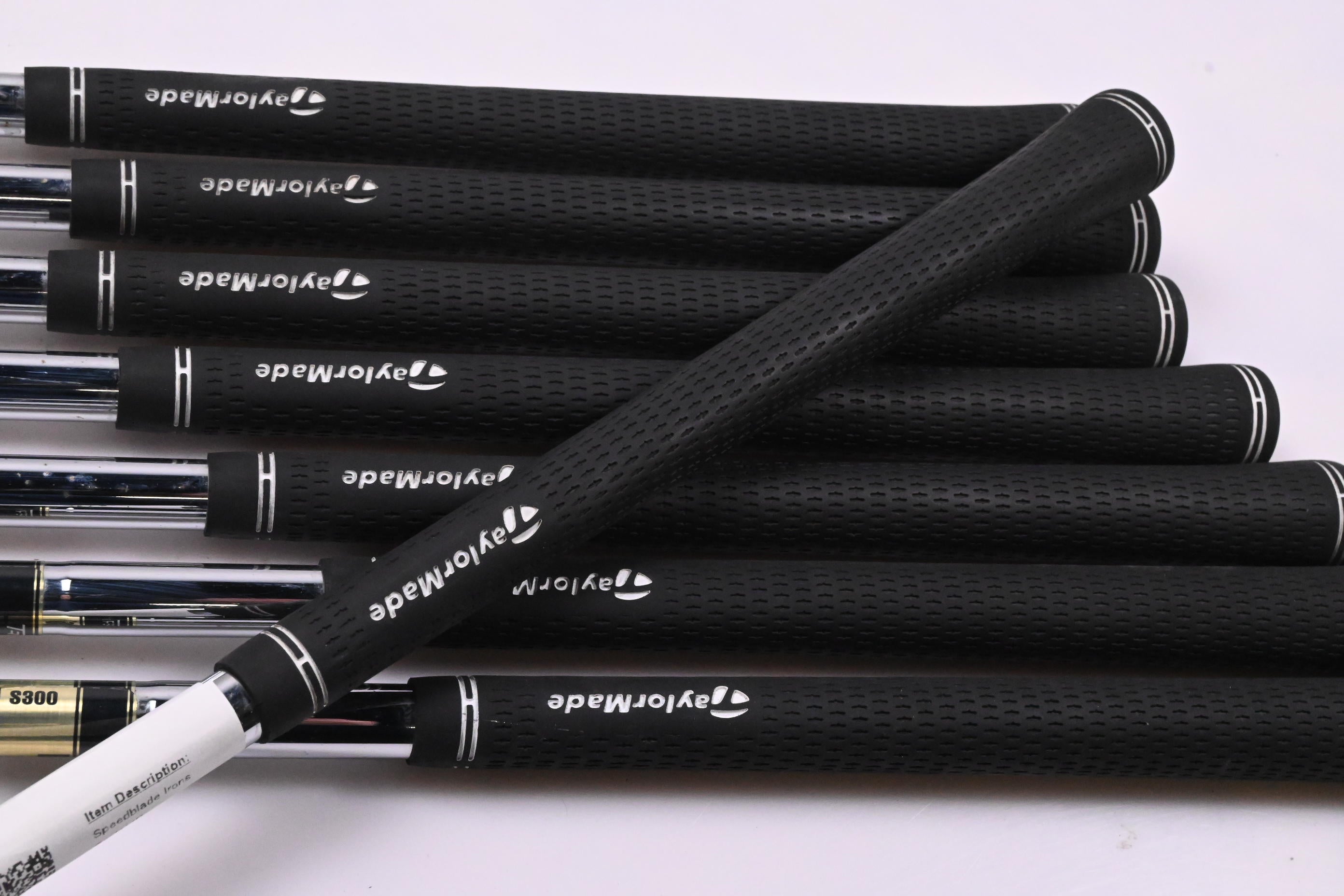 Taylormade Speedblade Irons / 4-PW+SW / Stiff Flex Dynamic Gold S300 Shafts