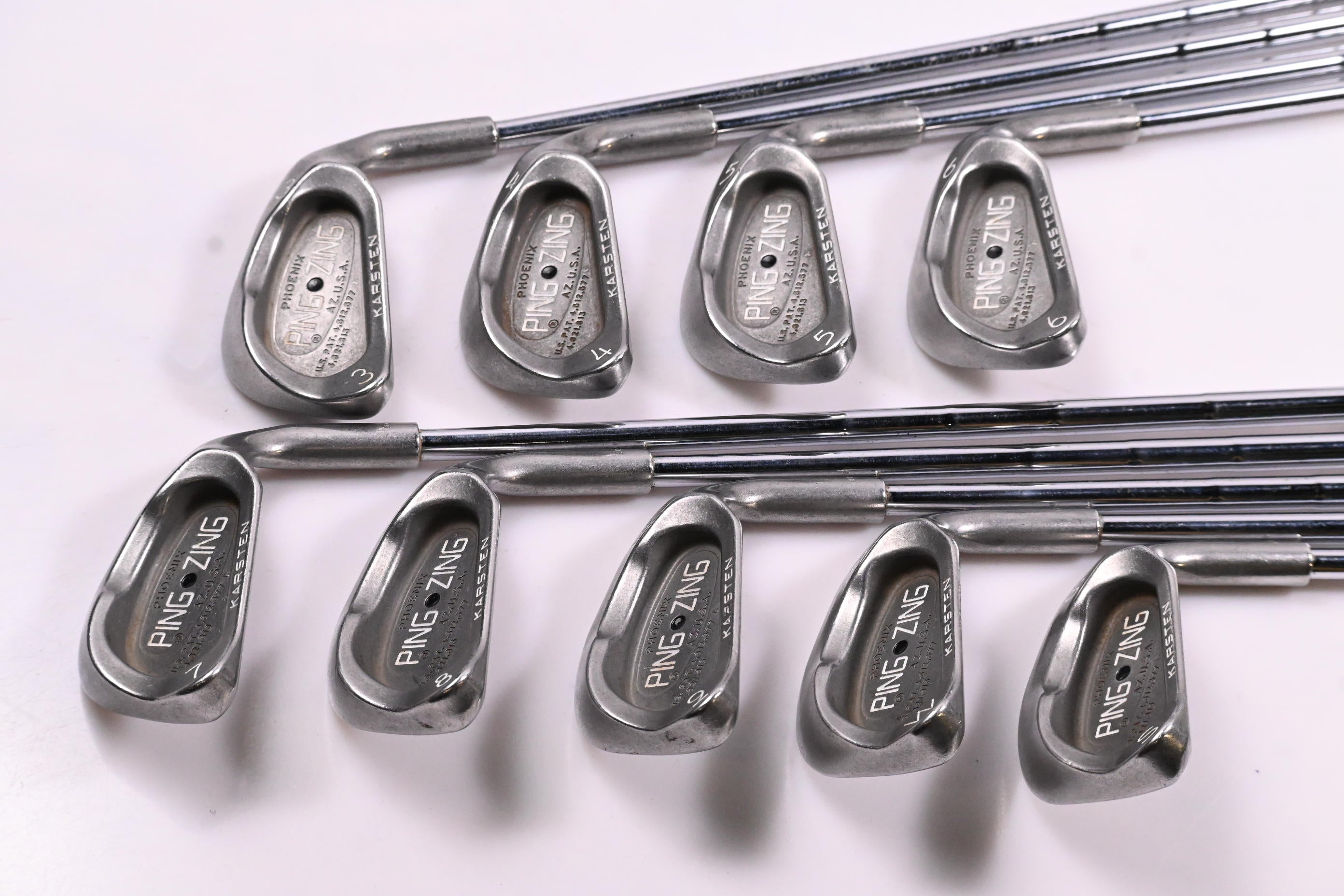 Ping Zing Irons / 3-PW+SW / Black Dot / Regular Flex Ping KT-M Shafts