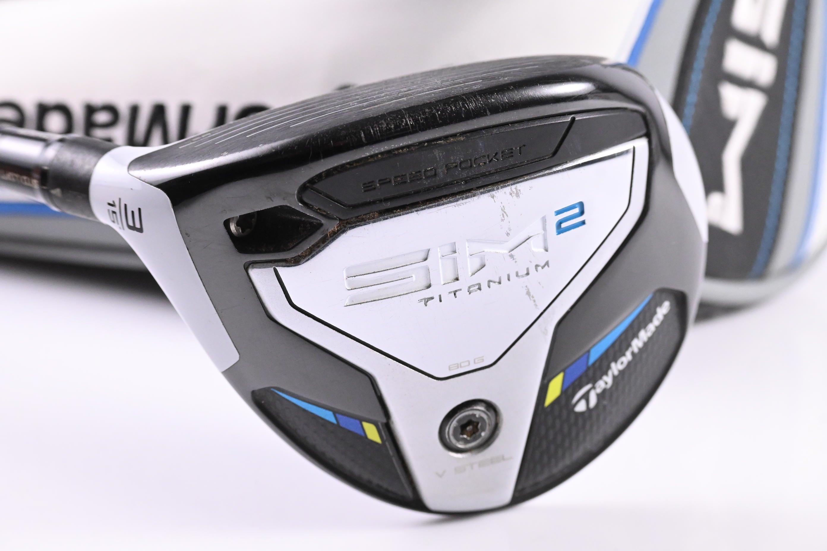Left Hand Taylormade SIM2 Ti #3 Wood / 15 Degree / Stiff Flex Speeder NX TCS 50