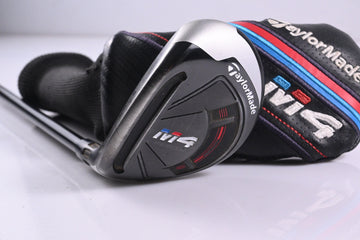 Left Hand Taylormade M4 #4 Hybrid / 22 Degree / Senior Flex Fujikura Atmos Red 5