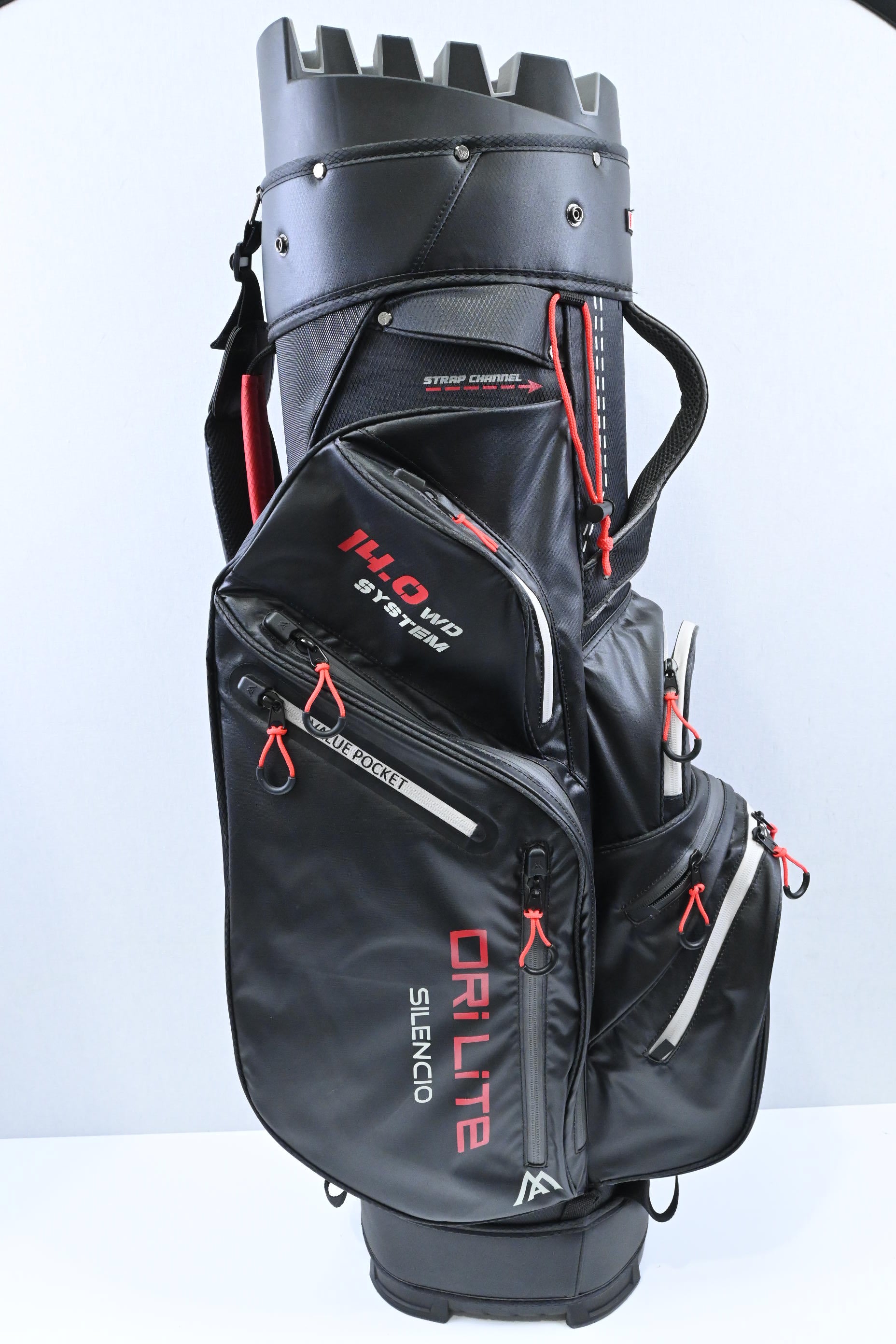 Big Max Dri Lite Silenco Cart Bag / 11-Way / Black, Red
