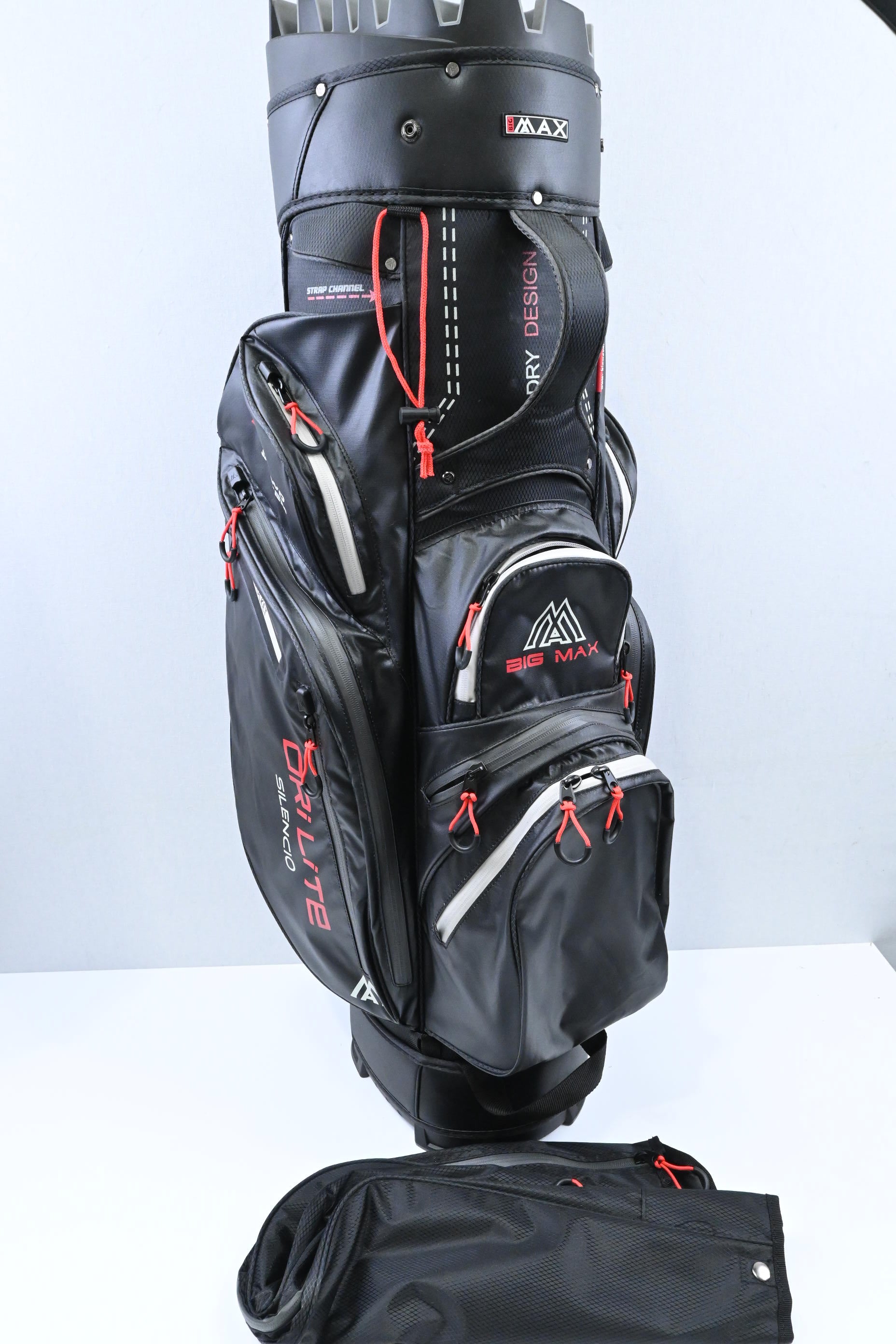 Big Max Dri Lite Silenco Cart Bag / 11-Way / Black, Red