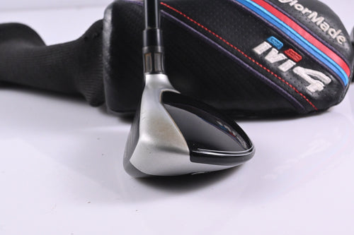 Left Hand Taylormade M4 #4 Hybrid / 22 Degree / Senior Flex Fujikura Atmos Red 5