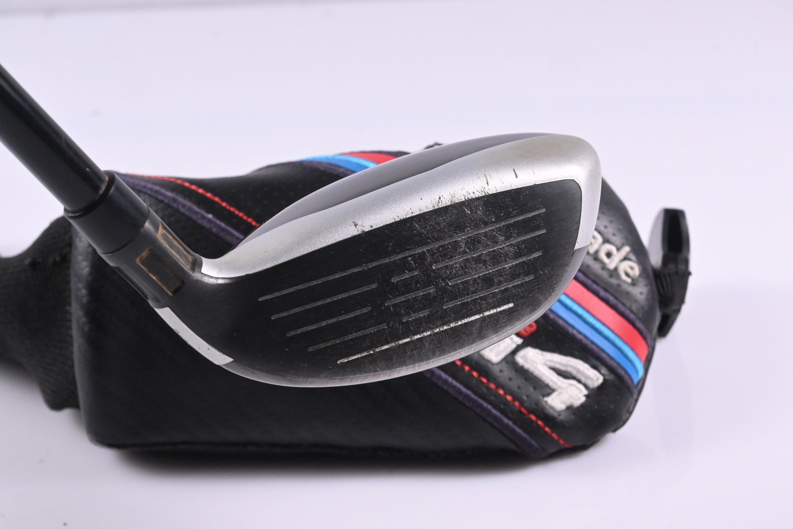 Left Hand Taylormade M4 #4 Hybrid / 22 Degree / Senior Flex Fujikura Atmos Red 5