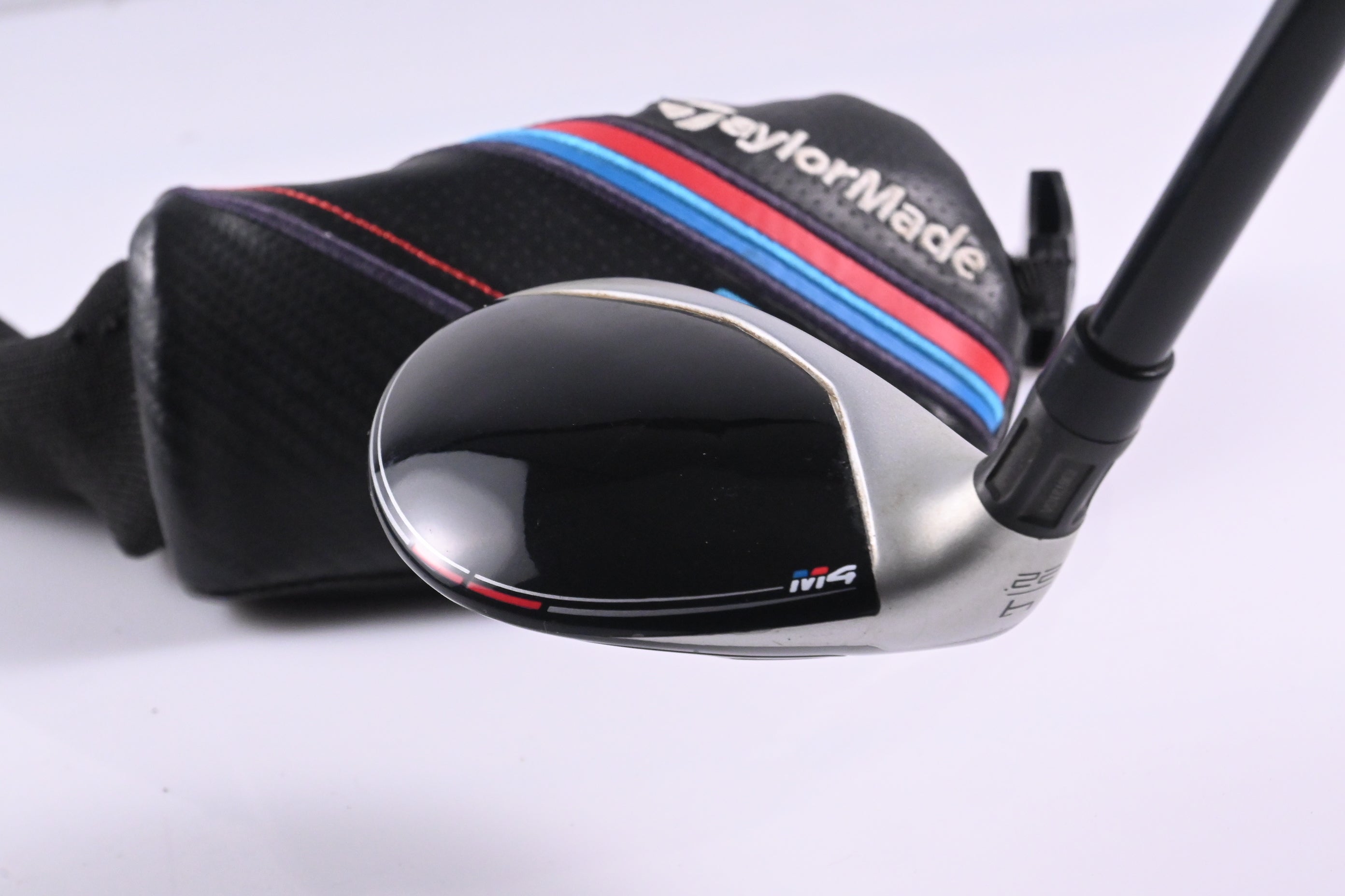 Left Hand Taylormade M4 #4 Hybrid / 22 Degree / Senior Flex Fujikura Atmos Red 5