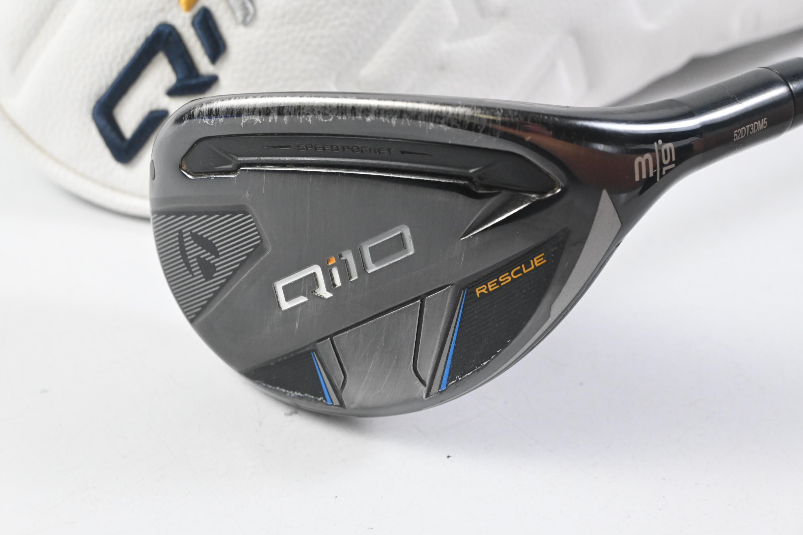 Taylormade Qi10 #3 Hybrid / 19 Degree / Stiff Flex Ventus TR Blue 7 Shaft