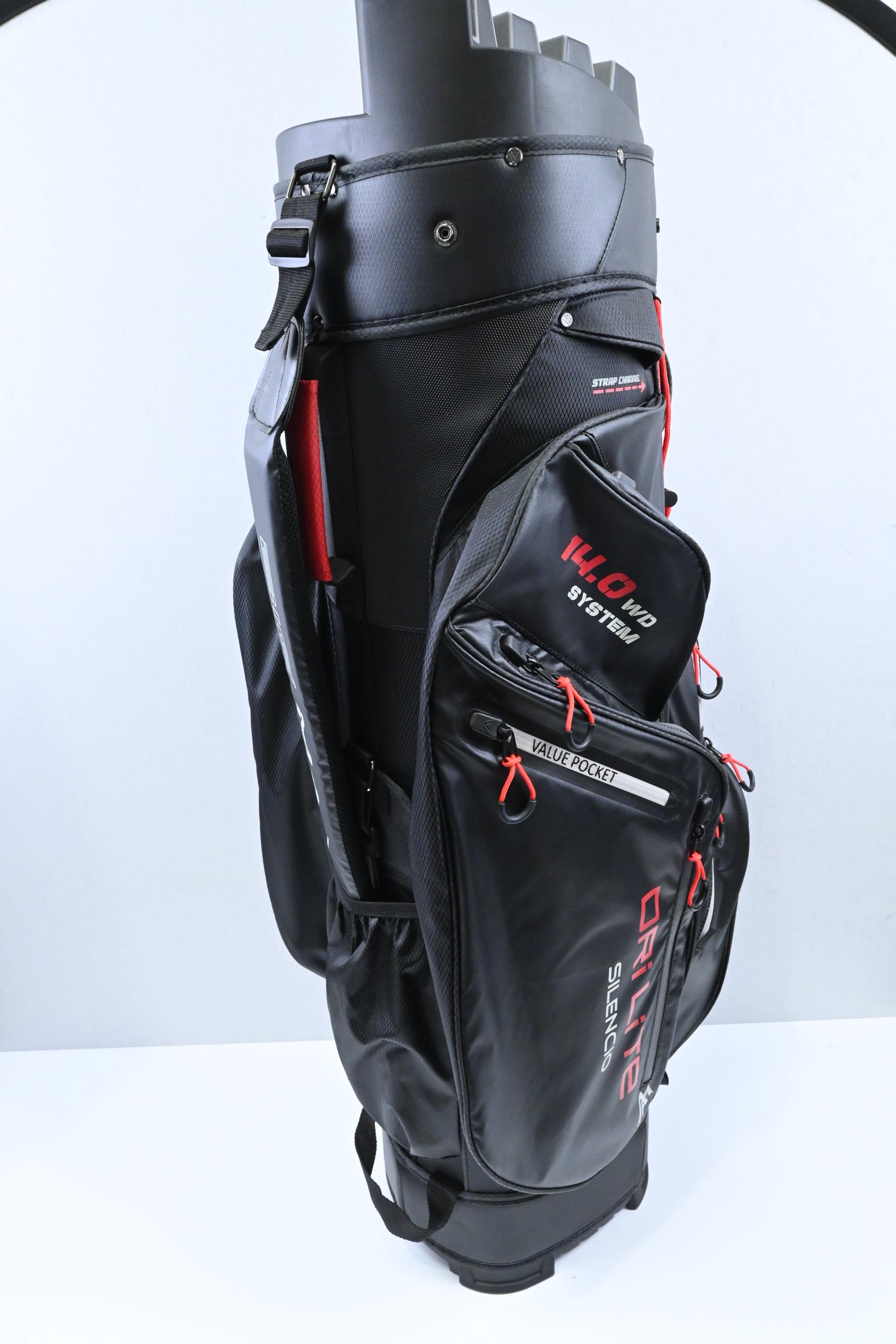 Big Max Dri Lite Silenco Cart Bag / 11-Way / Black, Red