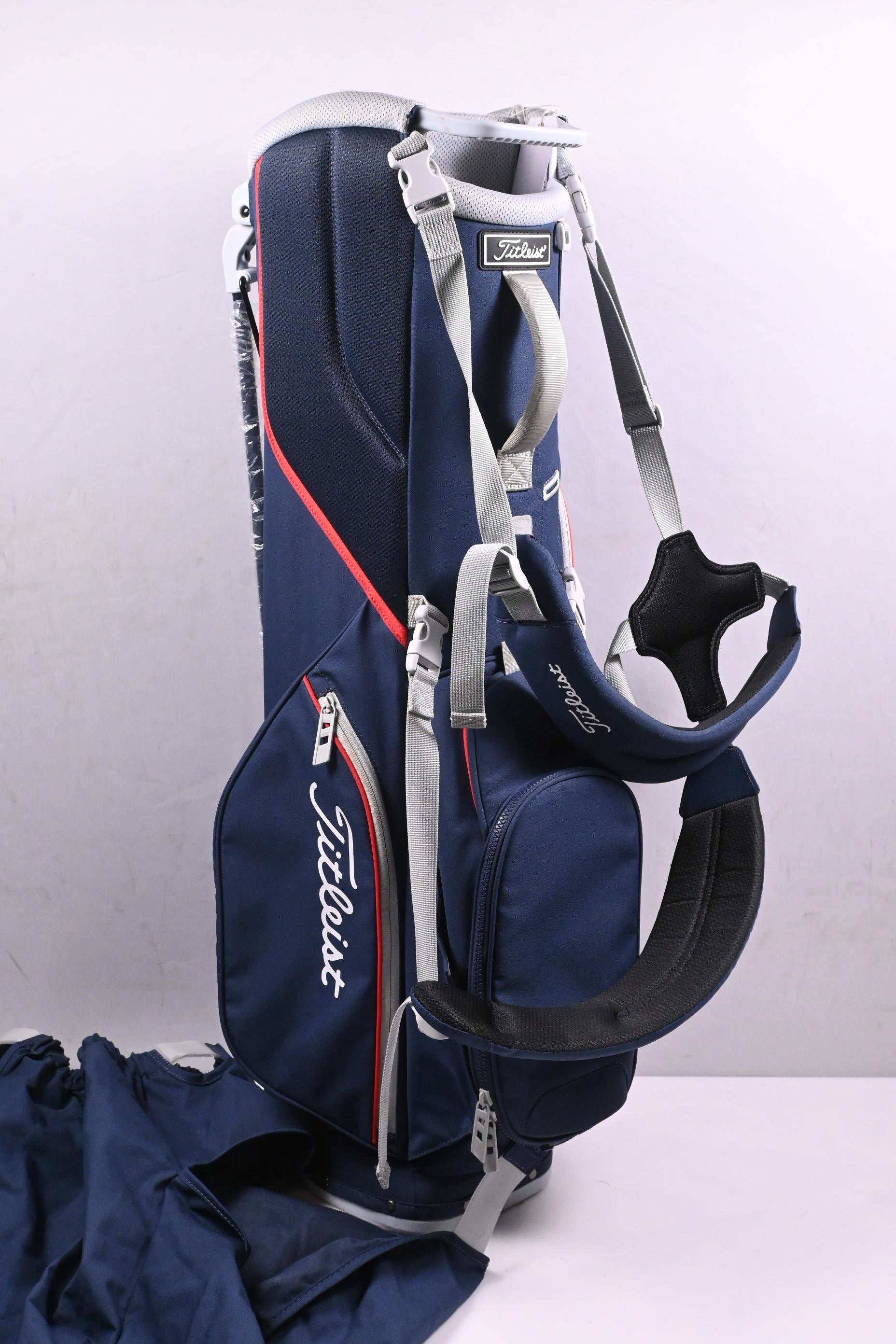 Titleist Players 4 Stand Bag / 4-Way Divider / Blue, Grey