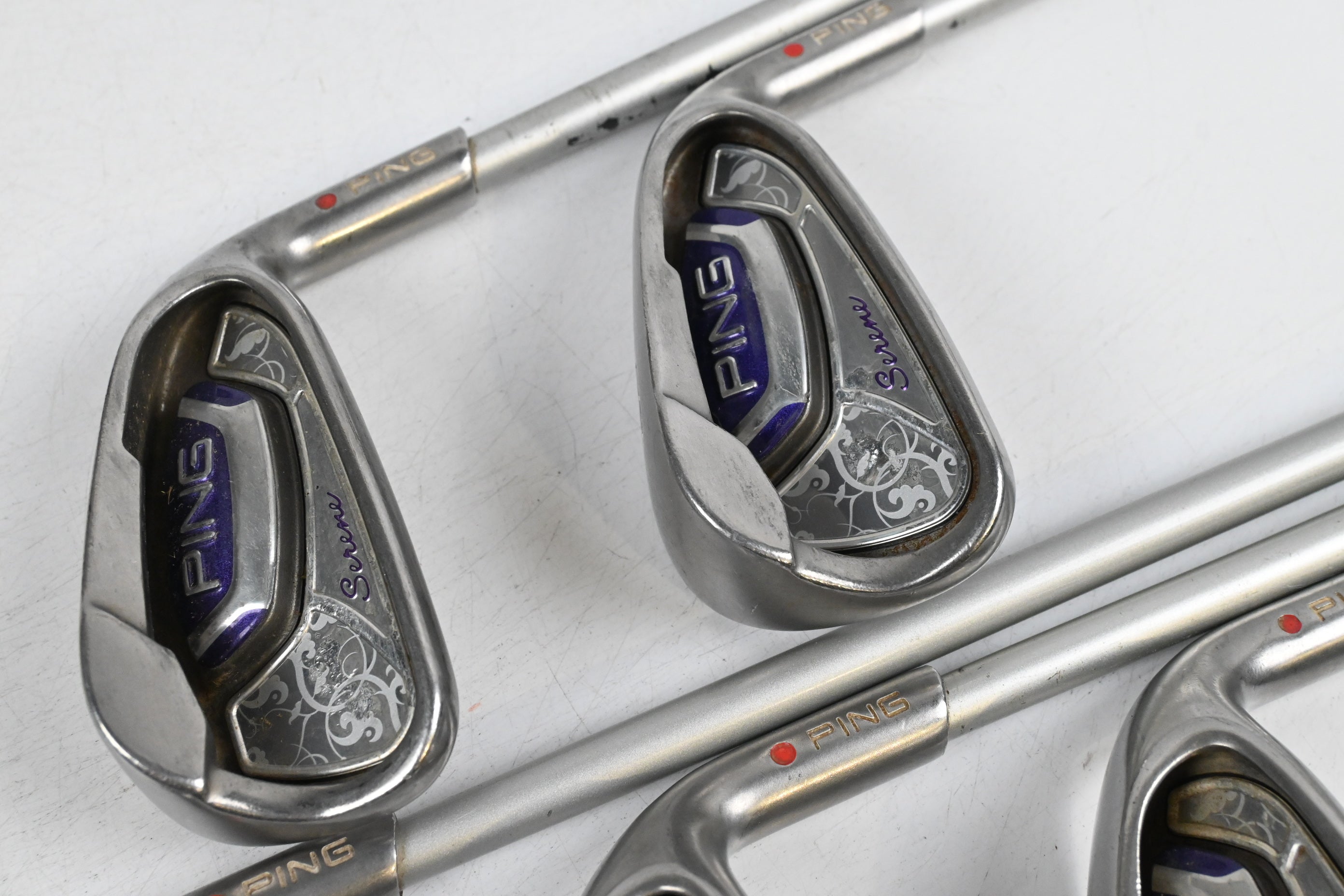 Ladies Ping Serene Combo Irons / 7-PW+SW / Red Dot / Ladies Flex Ping ULT 210
