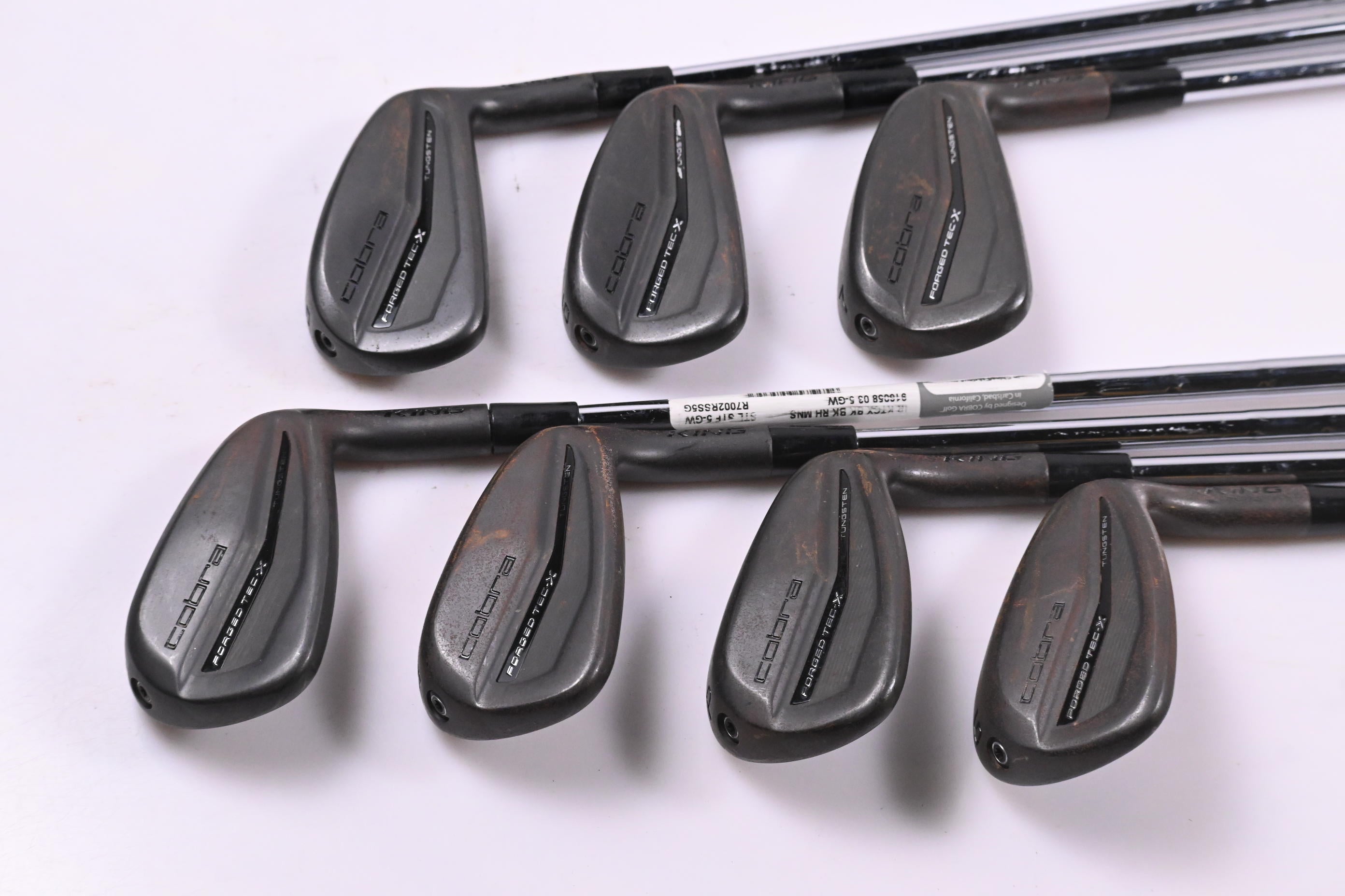 Cobra King Forged Tec X 2023 Black Irons / 5-PW+GW / Stiff Flex KBS Tour Lite