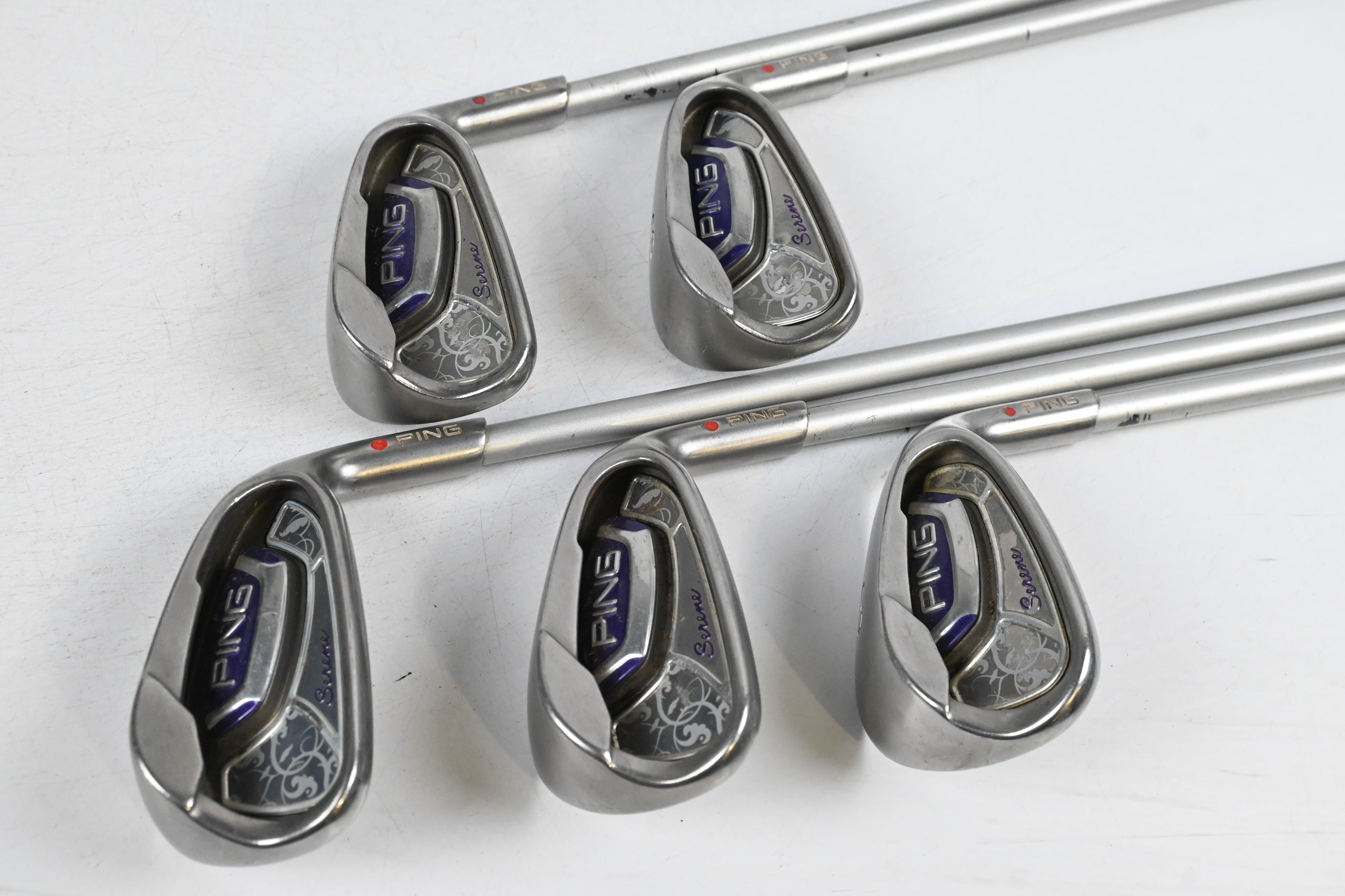 Ladies Ping Serene Combo Irons / 7-PW+SW / Red Dot / Ladies Flex Ping ULT 210