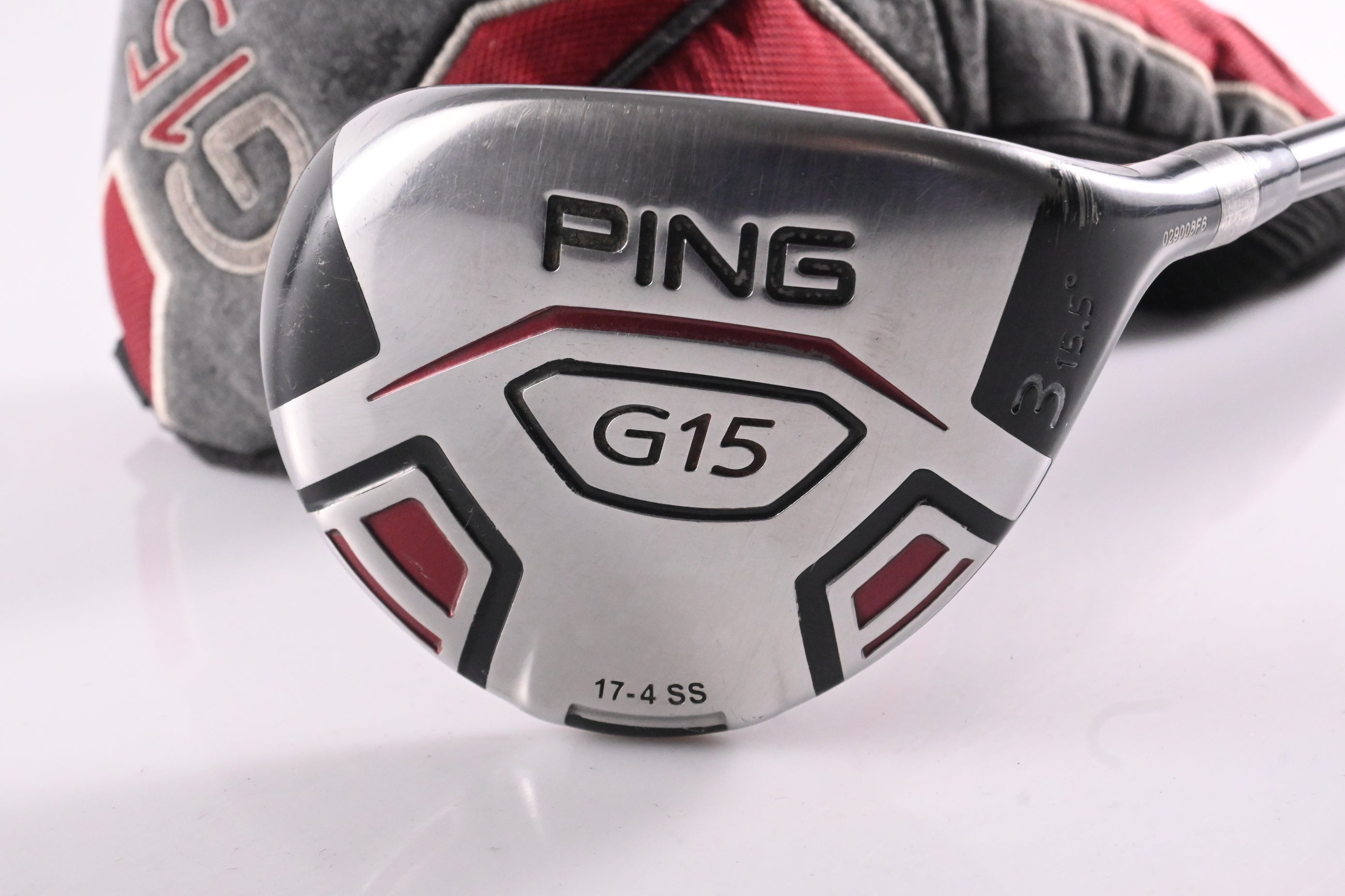 Ping G15 #3 Wood / 15.5 Degree / Stiff Flex Aldila Serrano 75 Shaft