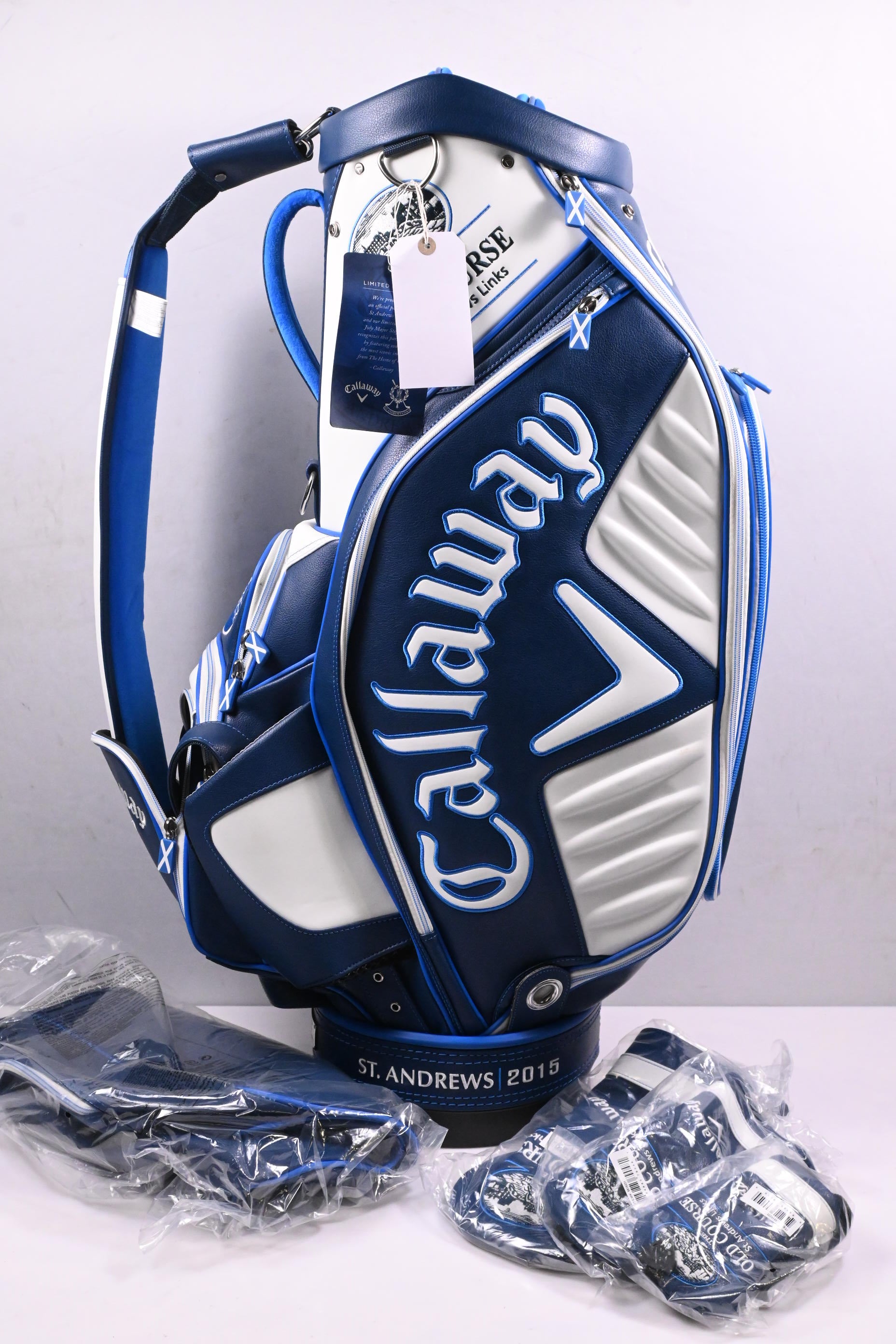 Callaway 2015 Open Championship Tour Bag / 6-Way Divider / Blue, White
