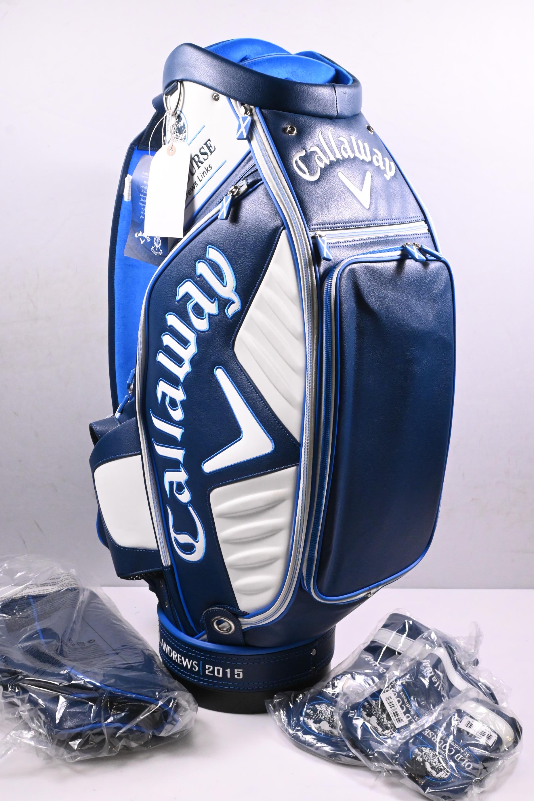 Callaway 2015 Open Championship Tour Bag / 6-Way Divider / Blue, White