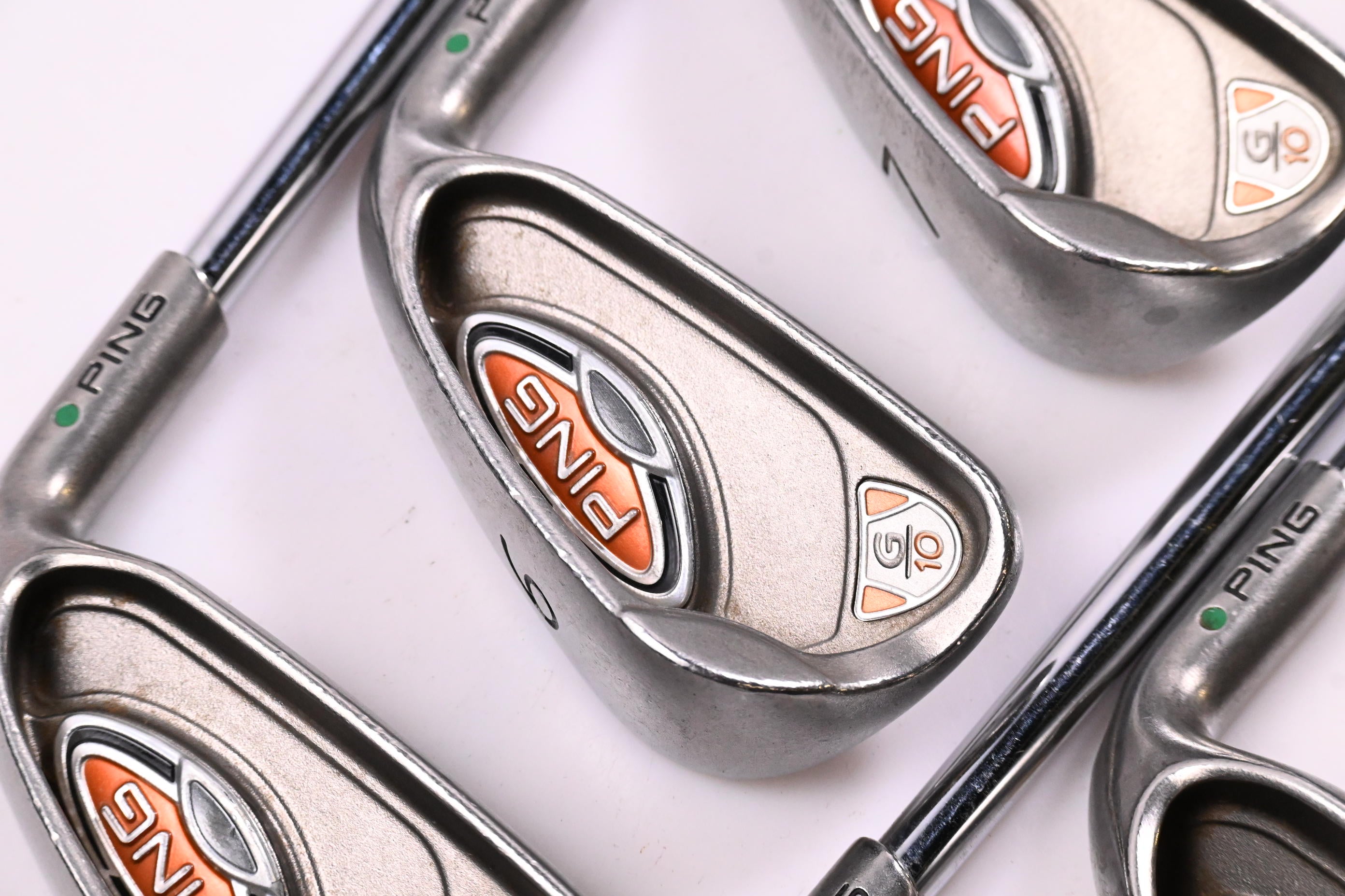 Ping G10 Irons / 5-PW / Green Dot / Senior Flex Ping AWT Shafts