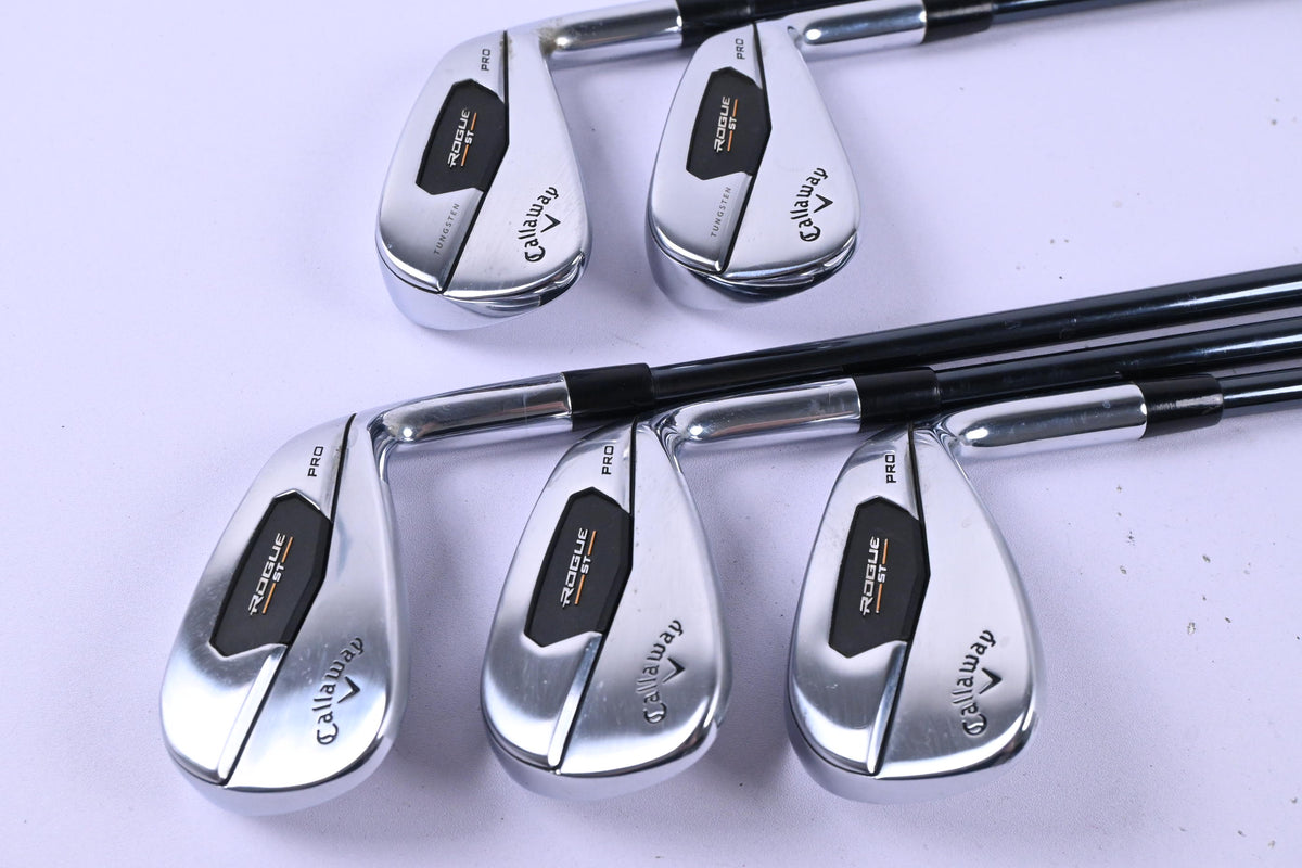Callaway Rogue ST Pro Irons / 6-PW / Senior Flex UST Recoil Dart 65 Shafts