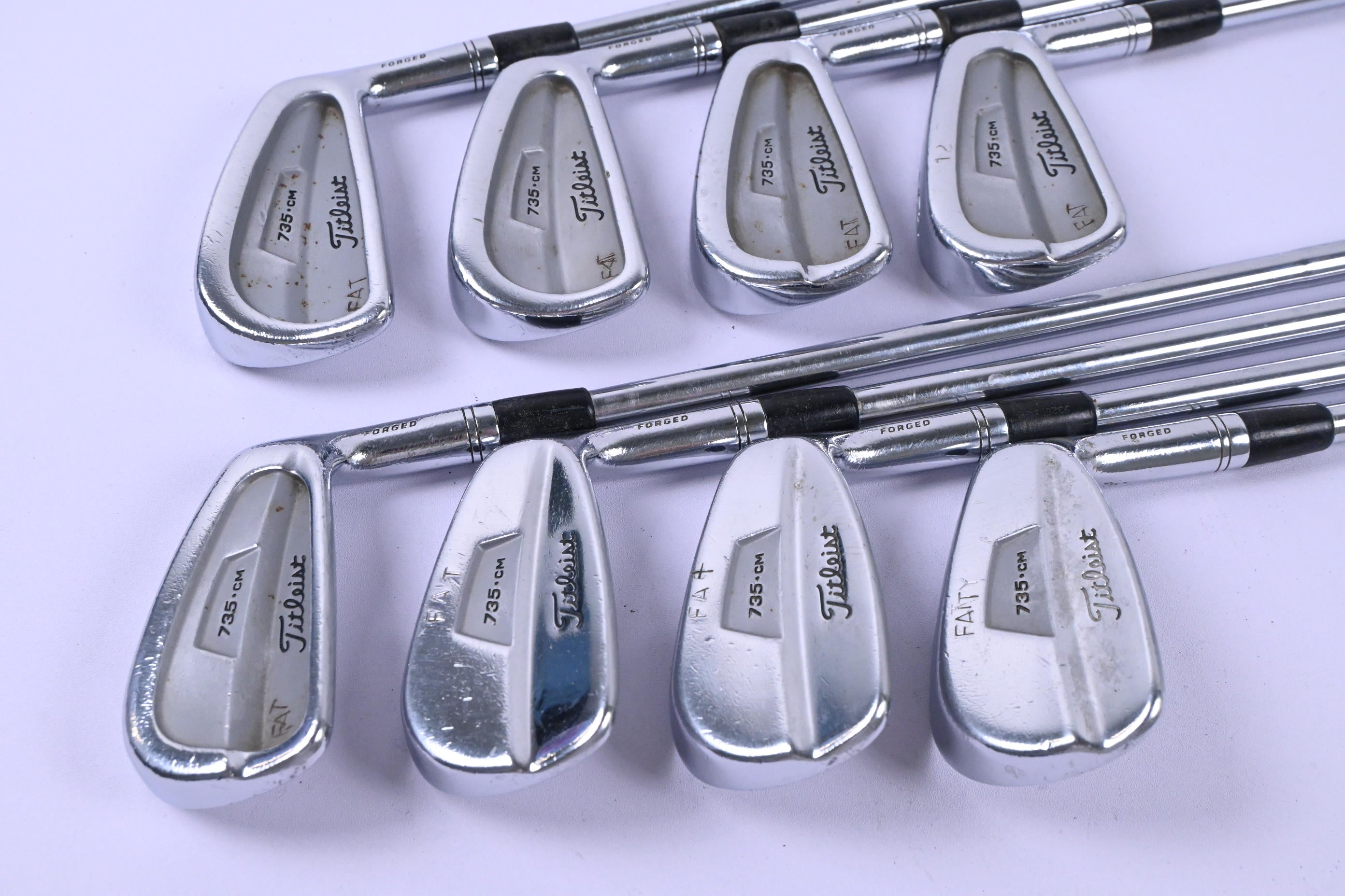 Titleist 735.CM Irons / 3-PW / Stiff Flex Steel Shafts