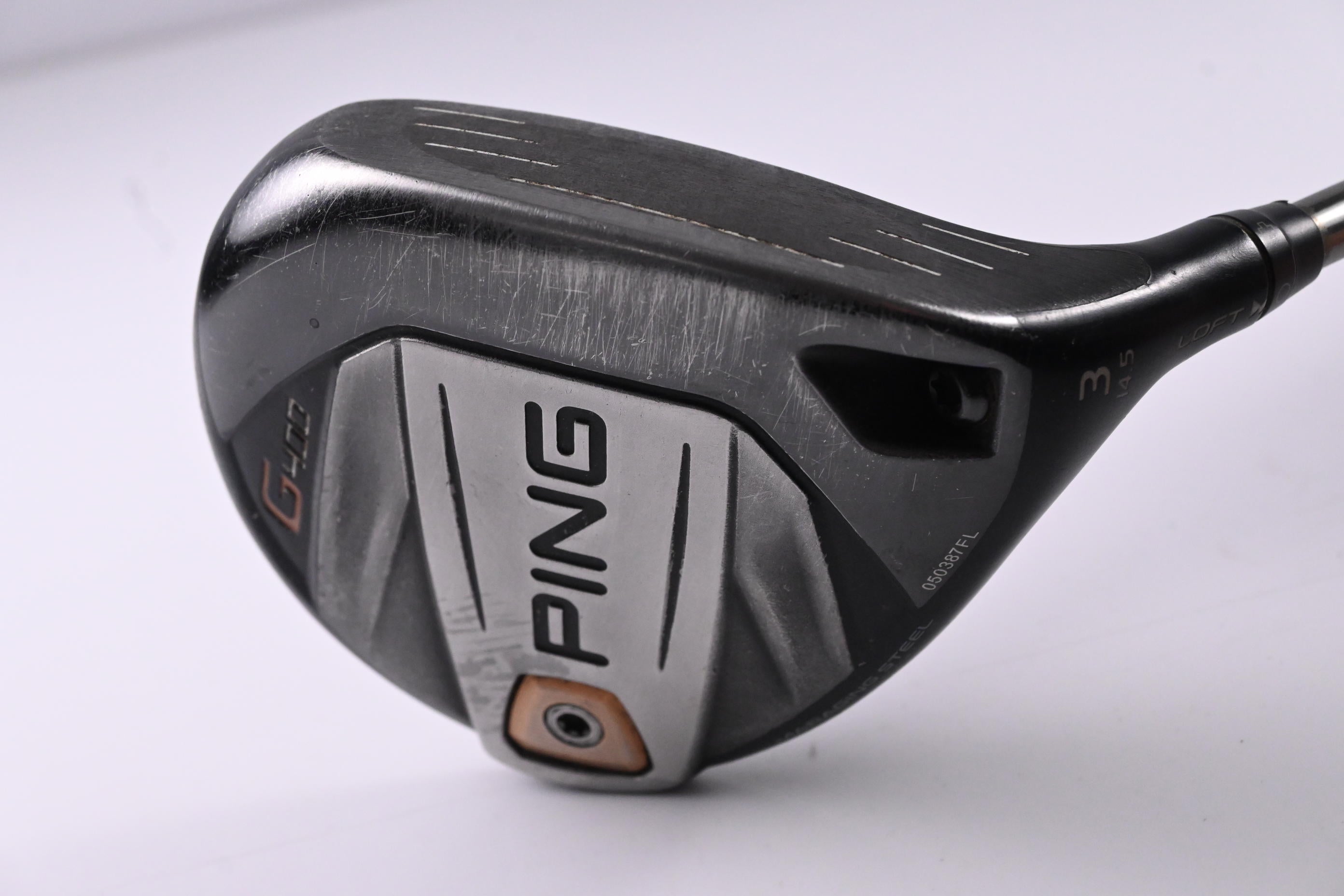 Ping G400 #3 Wood / 14.5 Degree / Stiff Flex Ping Tour Chrome 75 Shaft