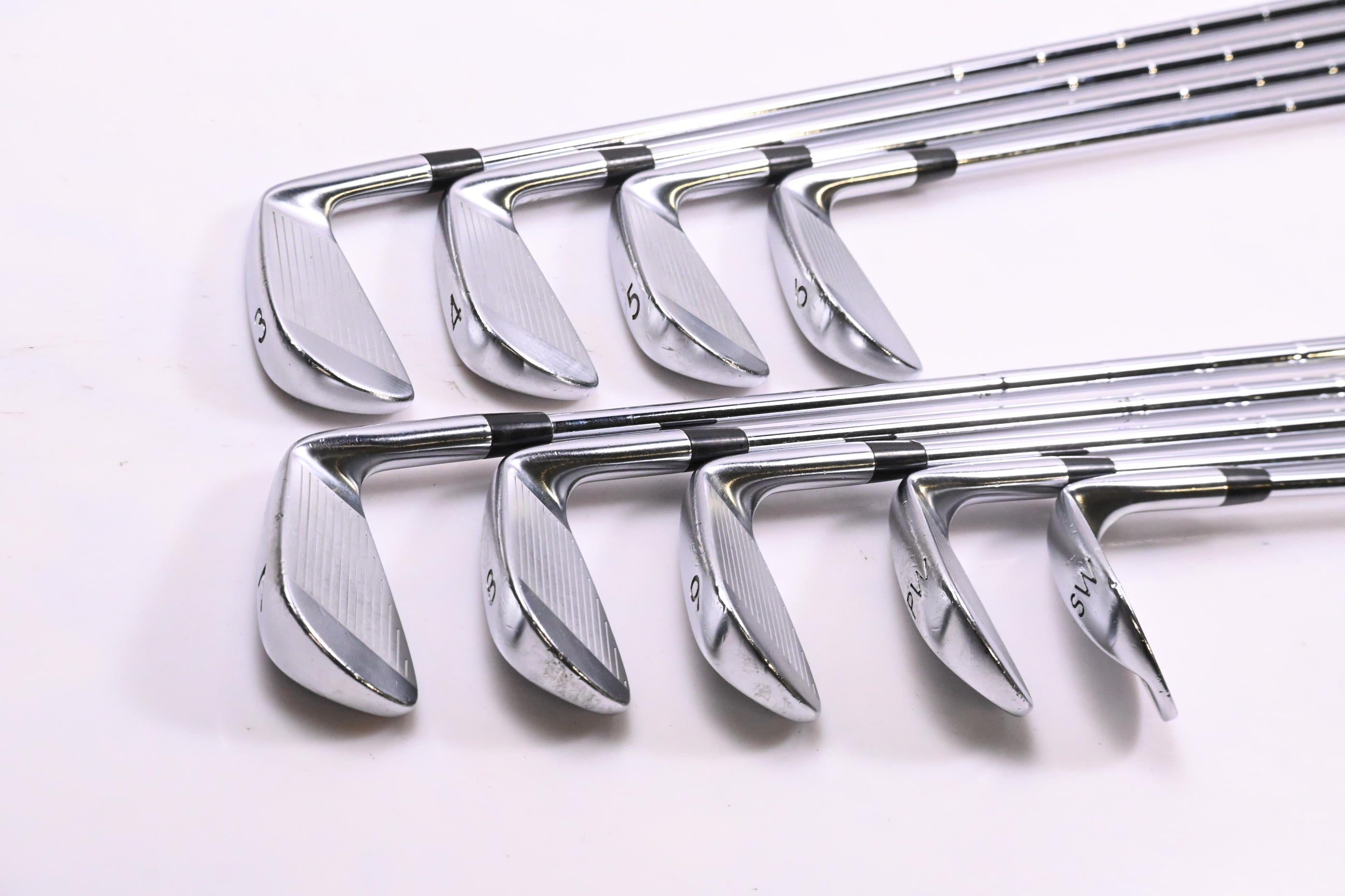 Left Hand Maxfli Revolution Black Dot Irons / 3-PW+SW / Regular Flex DG S300