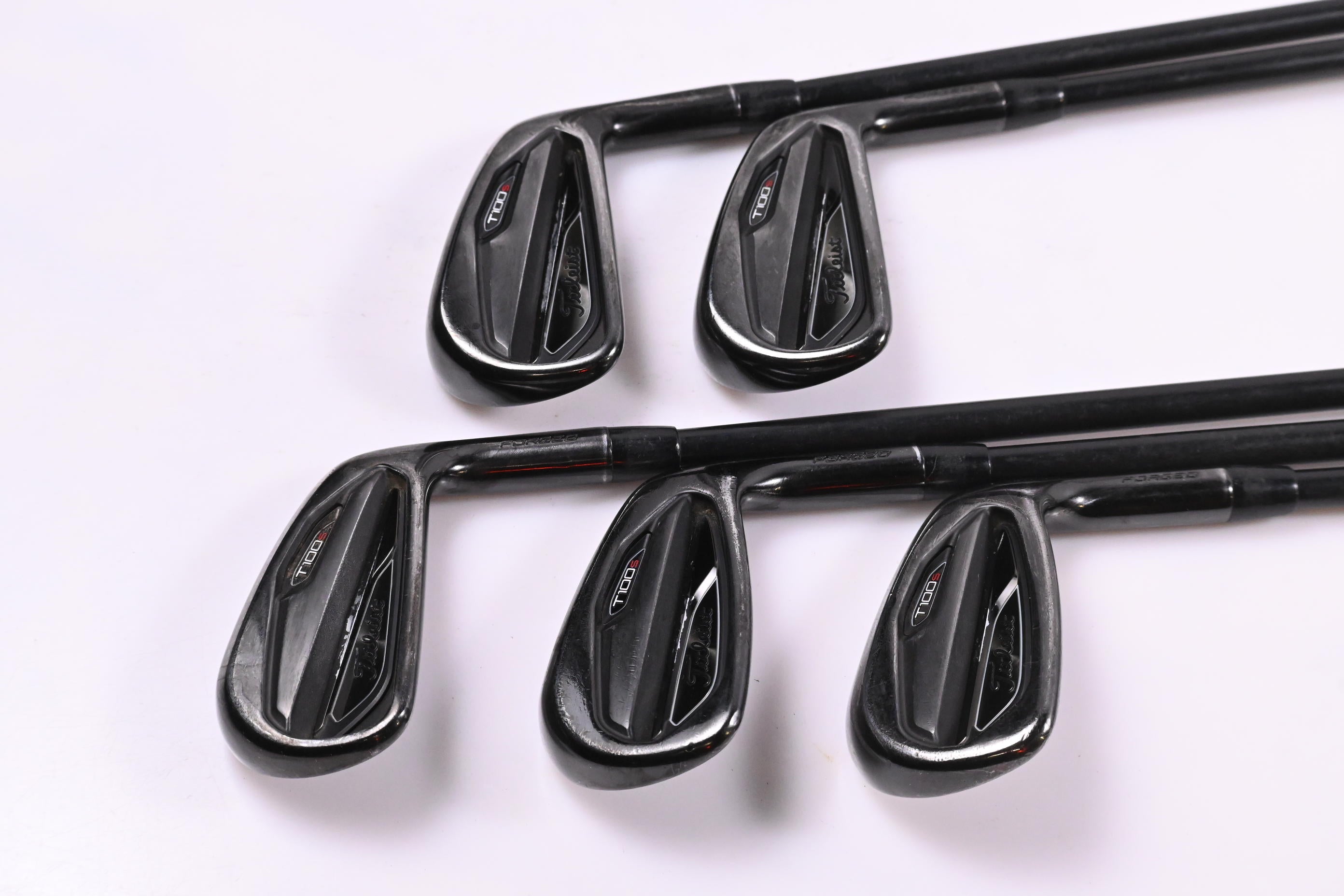 Titleist T100.S Black Limited Edition Irons / 5-9i / Stiff Flex AMT Tour White