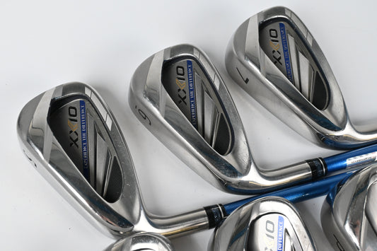 Left Hand XXIO Eleven Irons / 5-PW / Regular Flex XXIO MP 1100 48 Shafts